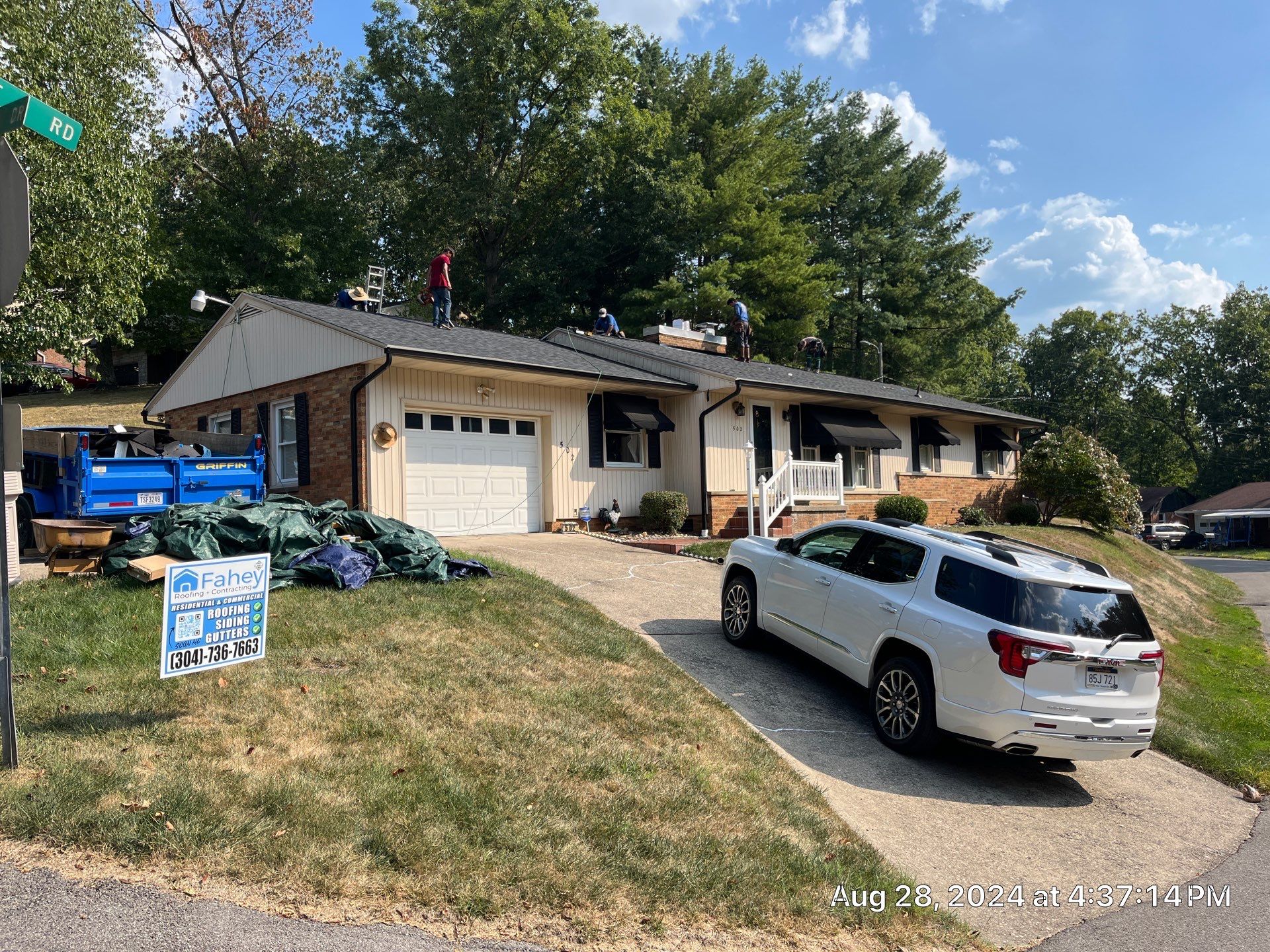 Residential Roofing Installation using Certainteed Landmark Pro Shingles by Fahey Roofing + Contracting