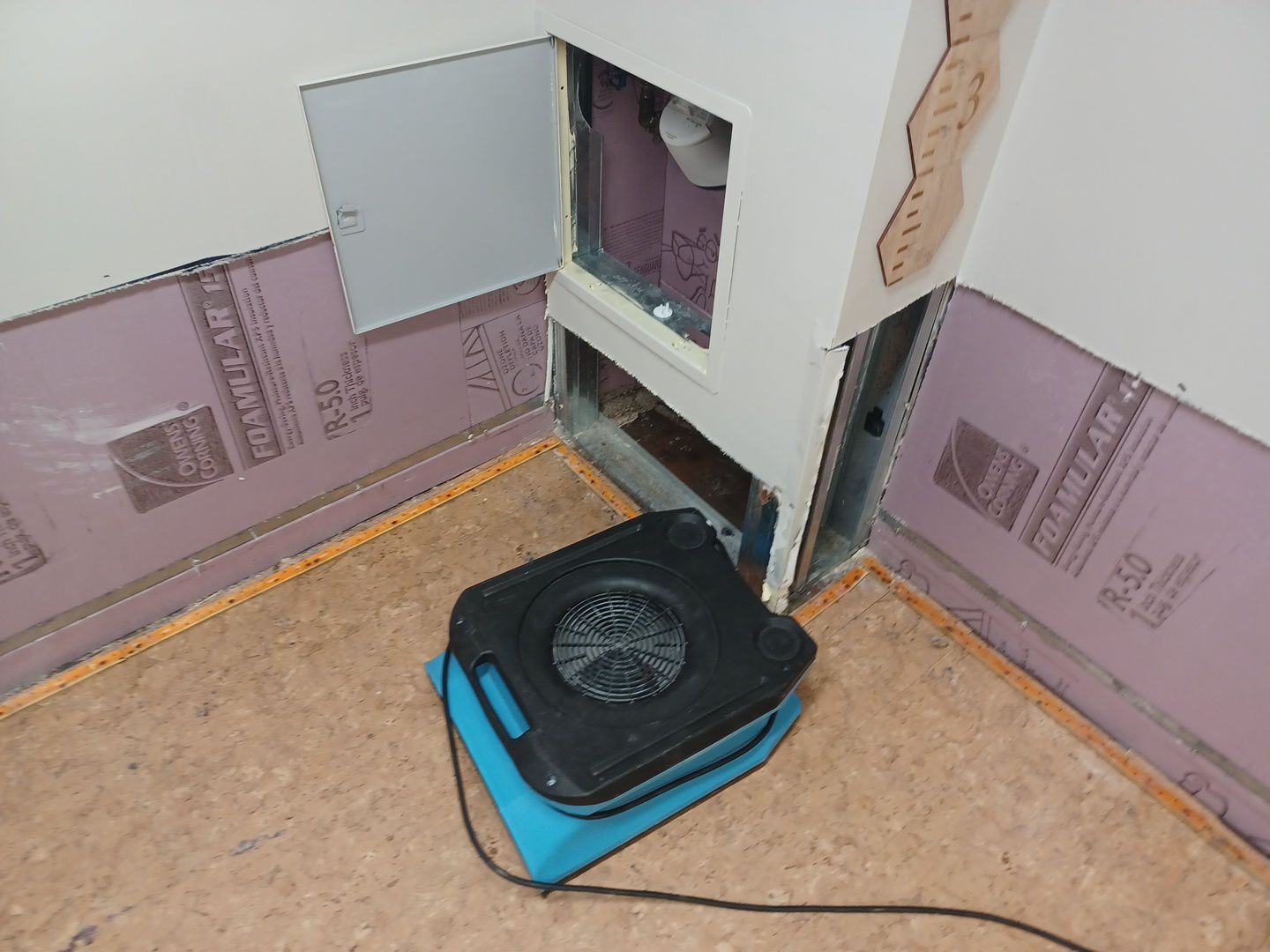 Project in Huntington Woods by EzDry Water Mitigation & Property Restoration