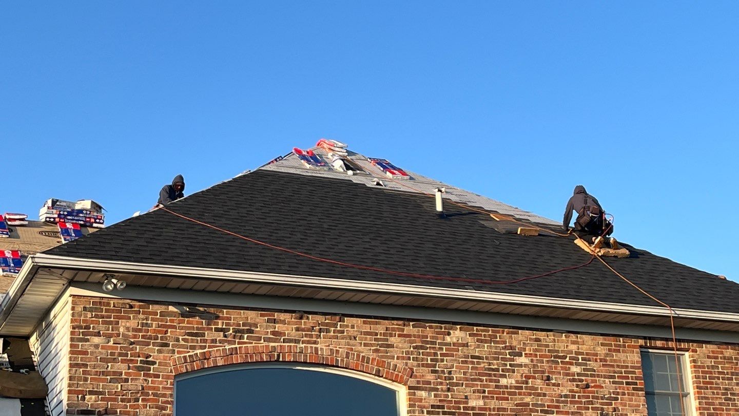 Residential Roofing Installation using GAF Timberline HDZ Charcoal by Nitro Roofing and Construction