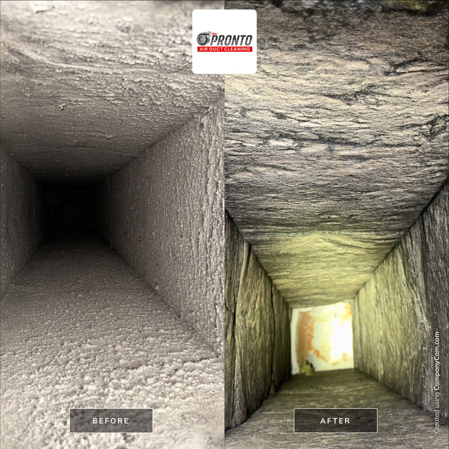 Air duct cleaning using Hypervac by Pronto Air Duct Cleaning