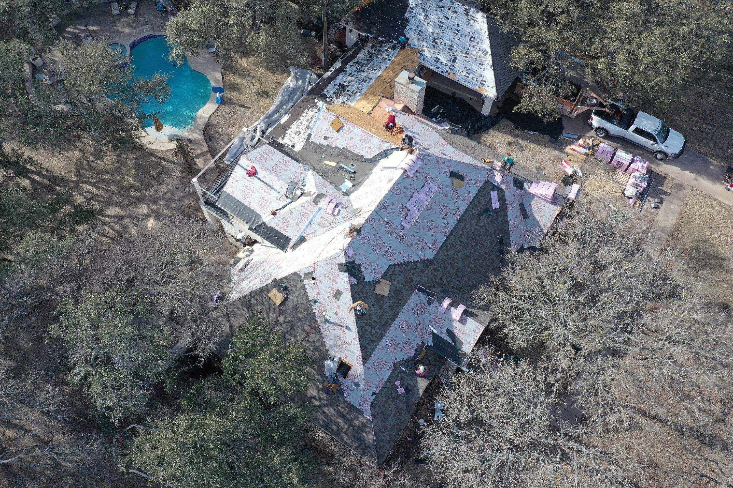 Residential Roof Replacement using Owens Corning Duration by Action Exteriors Austin