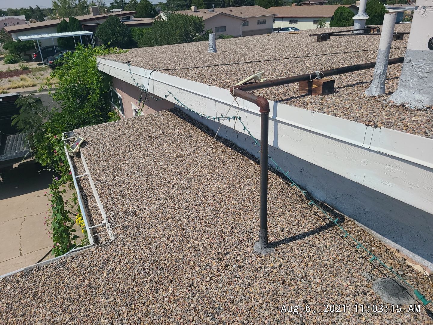 Residential TPO Roof Replacement and skylight replacement in Albuquerque by Doyle Roof Masters Inc