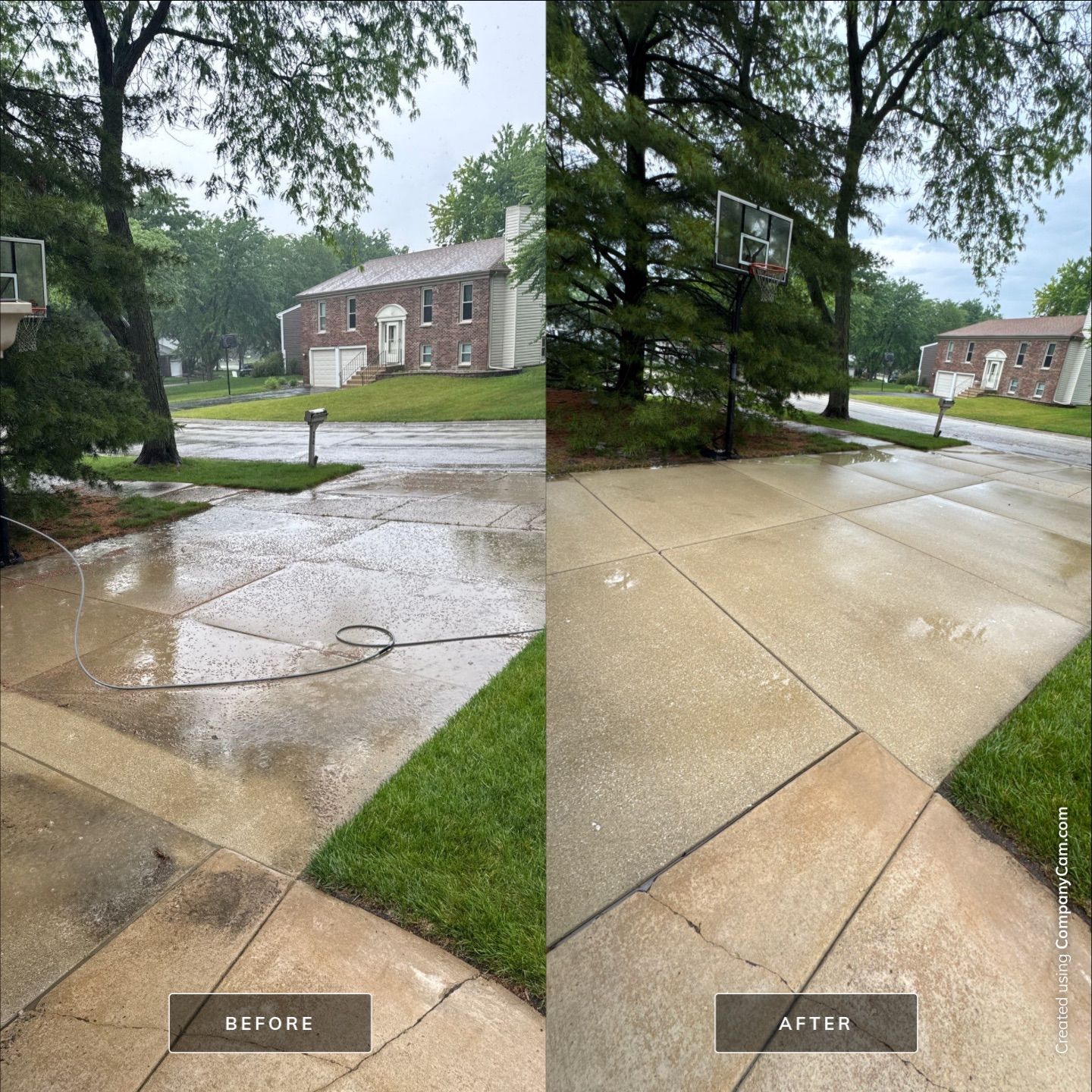 Project in Roselle by Simmons Power & Soft Washing