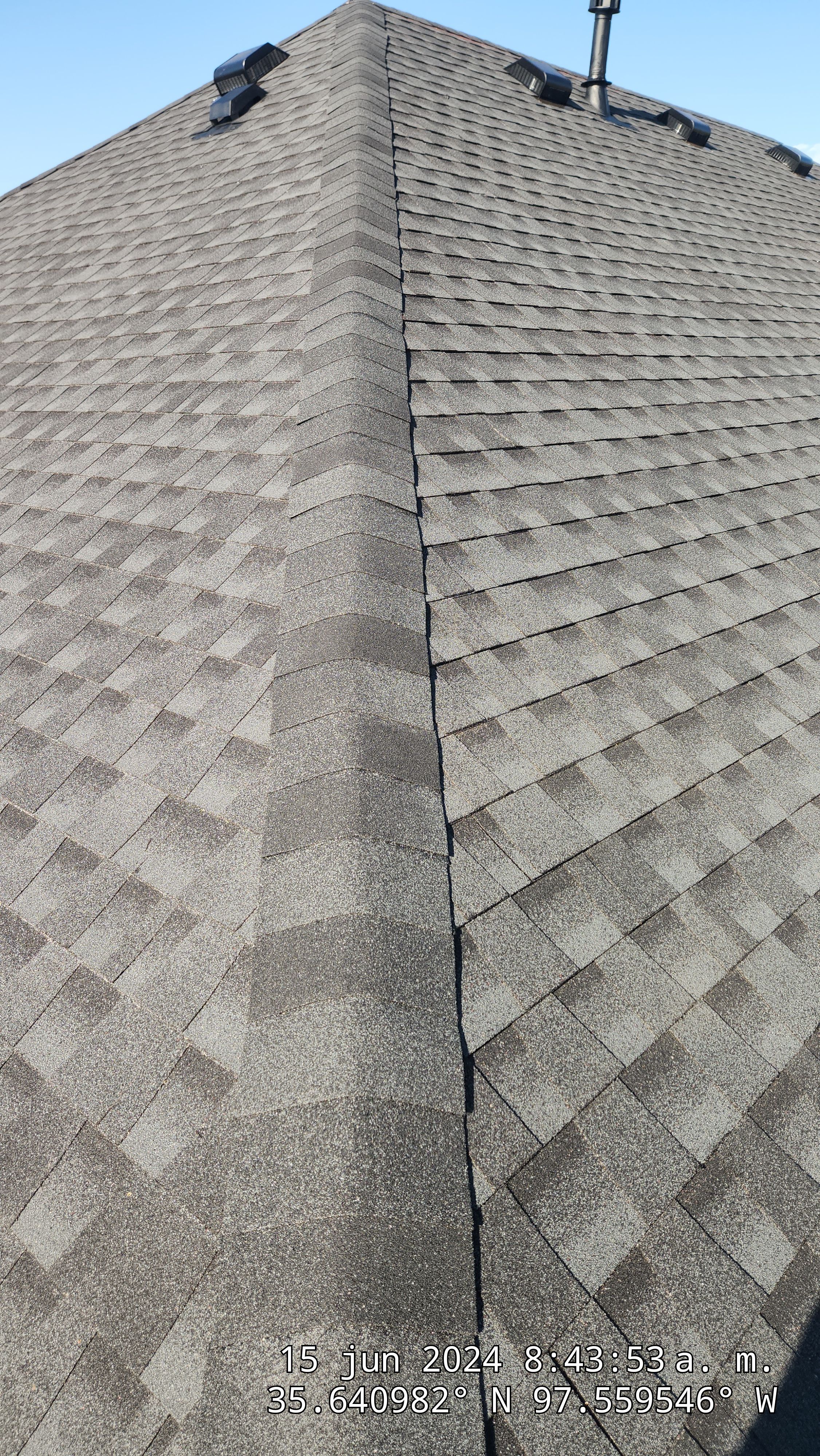 Reroof using GAF HDZ in Charcoal by Castillo Roofing
