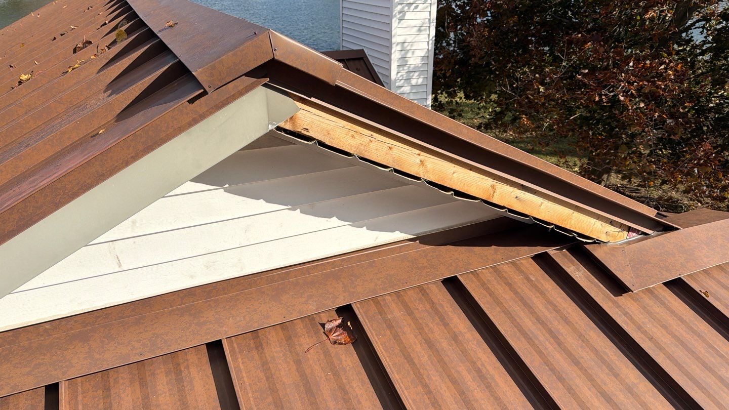 Roof Replacement using MS Standing Seam Roof Western Rust by 180 Contractors