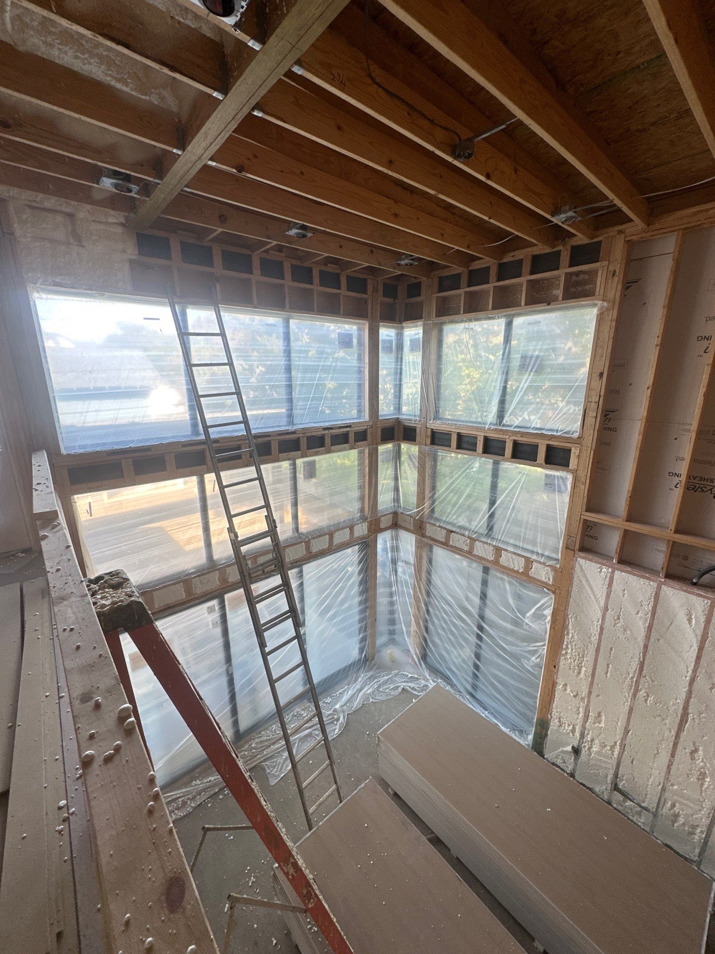 Fully encapsulated Dallas custom home  by Apex Insulation Solutions