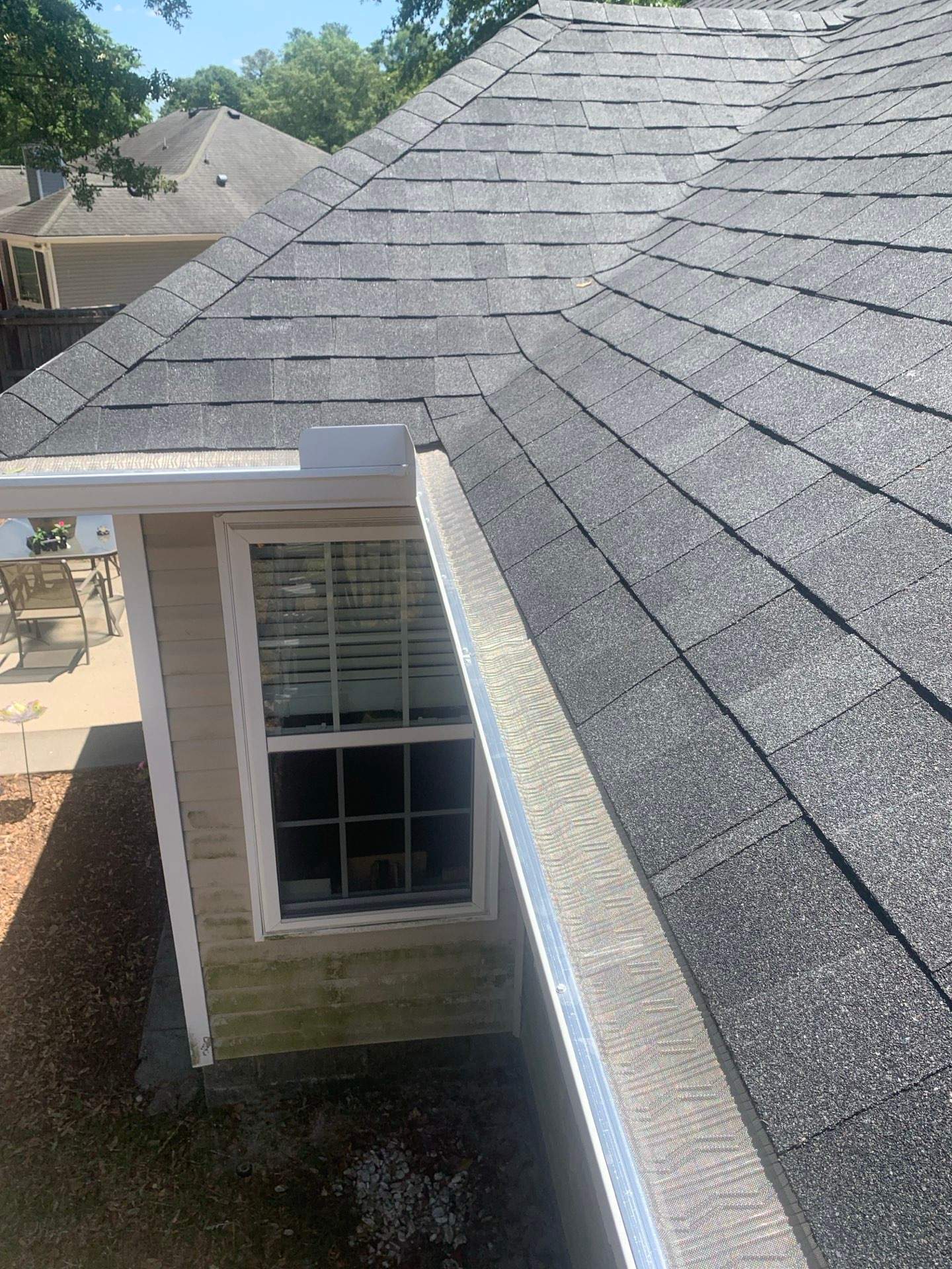 Roof Replacement- Atlas Black Shadow- Gutters & Guards- North Augusta by South Point Roofing