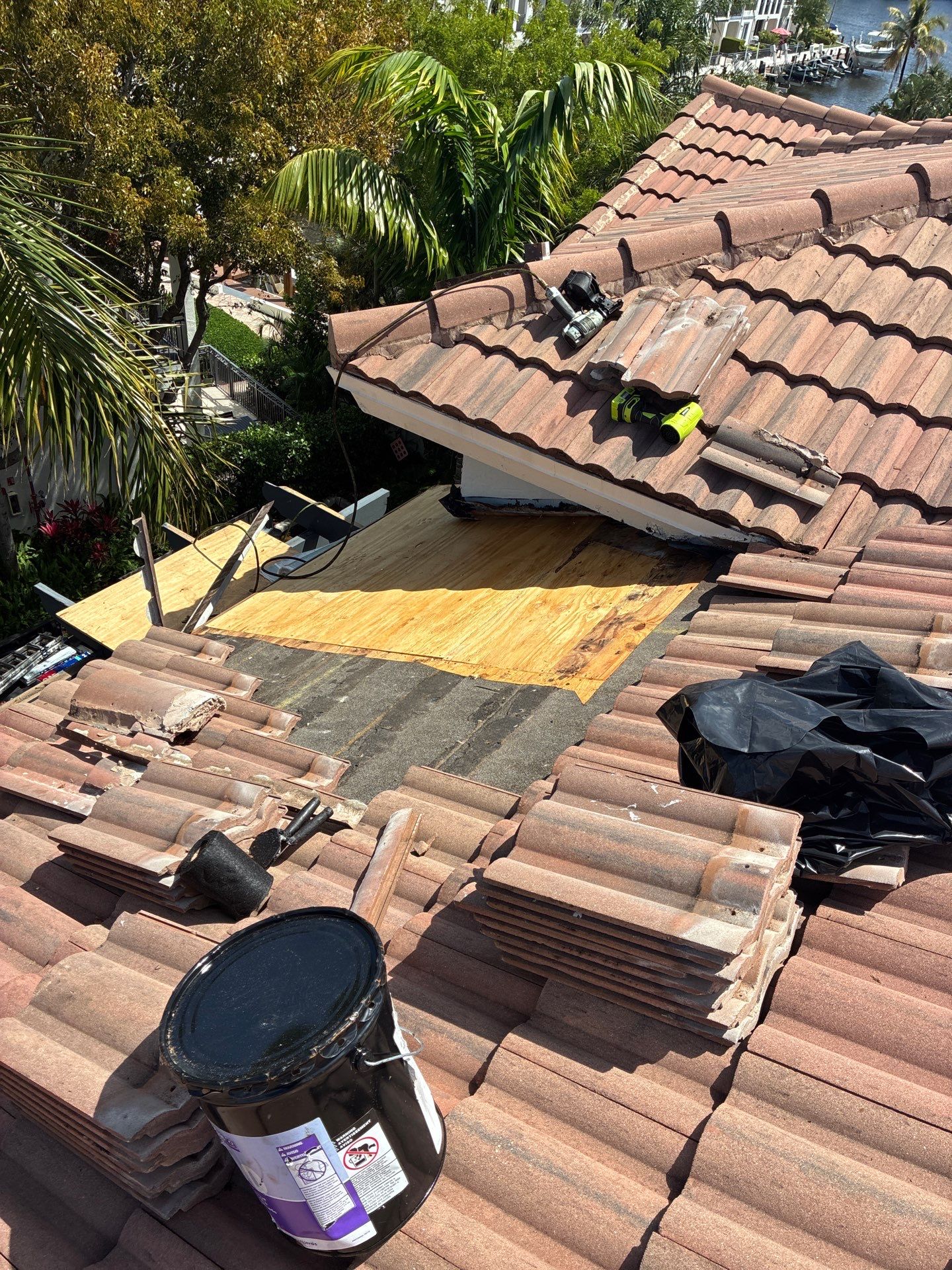 Tile Roof Repair and Structural Wood Replacement in Boynton Beach by Aastro Roofing