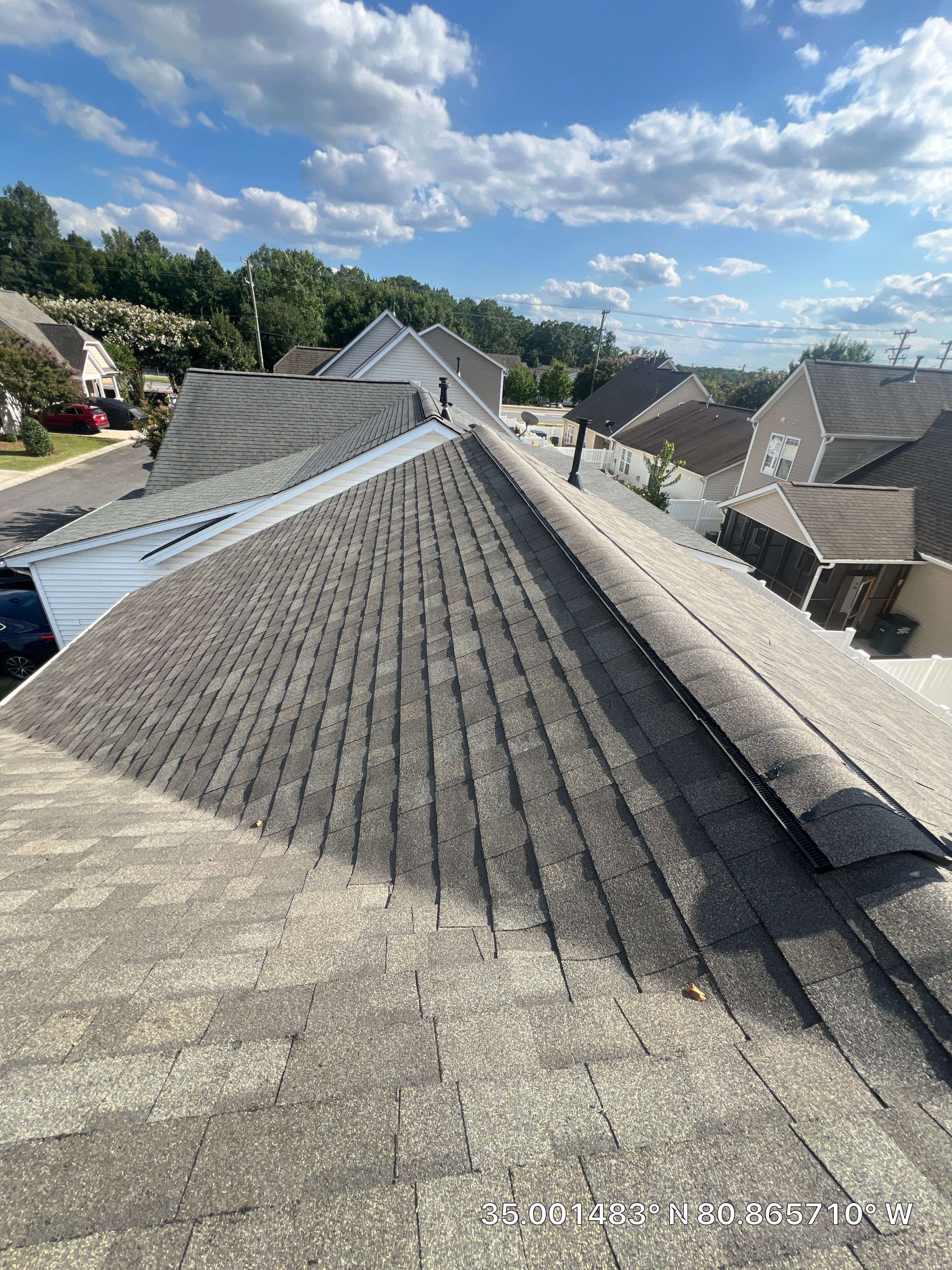 Full Residential Roofing Installation with Owens Corning Architectural Shingles in Indian Land, South Carolina by Merritt Roofing LLC