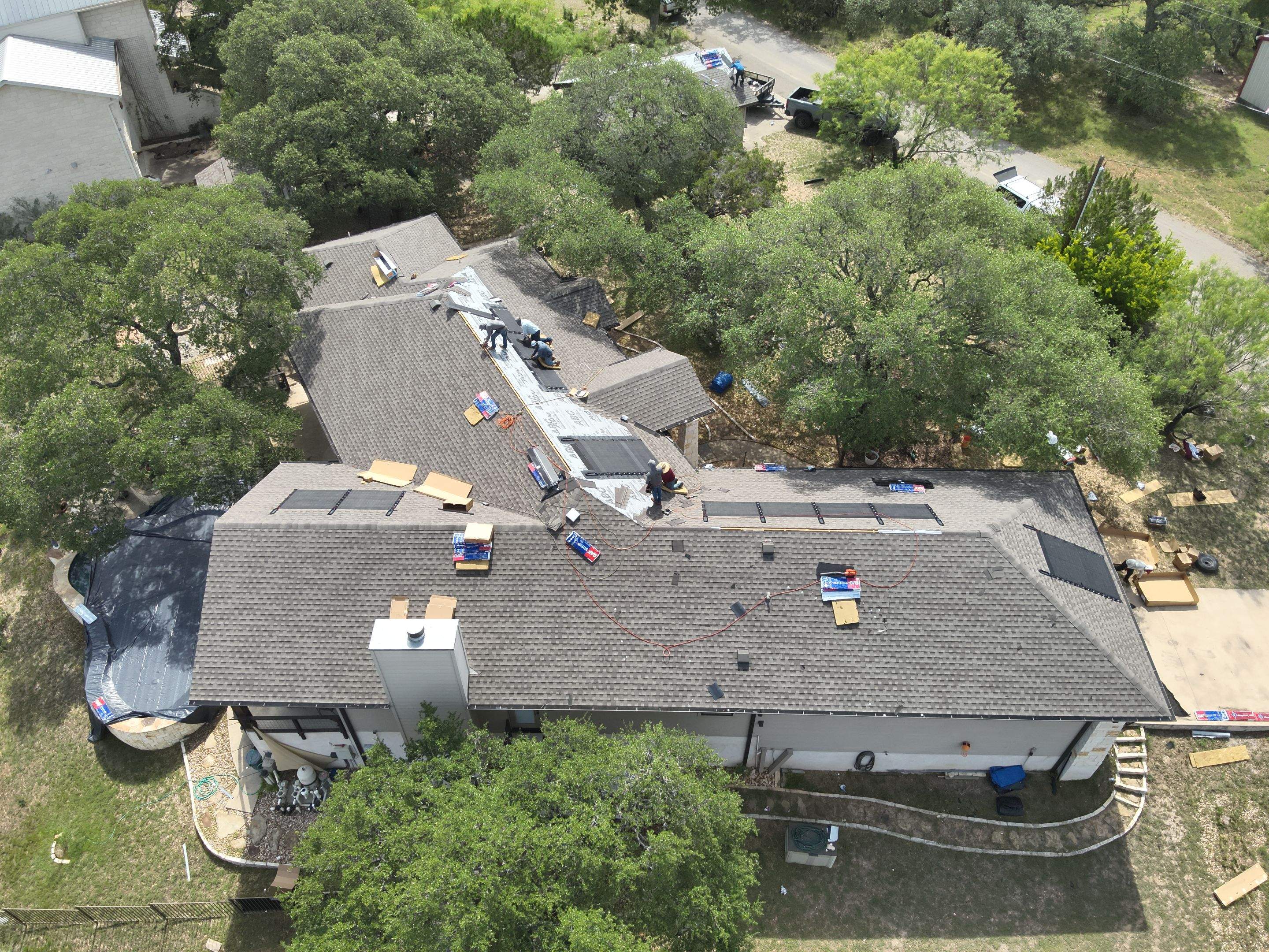 Wind Damage Restored & Upgraded with Solar Innovation by Action Exteriors Austin