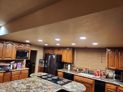Kitchen Lighting/Siding Repair