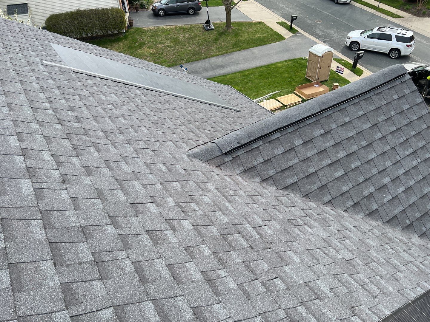 Solar Roof Replacement using GAF Timberline Solar Shingles by American Home Contractors