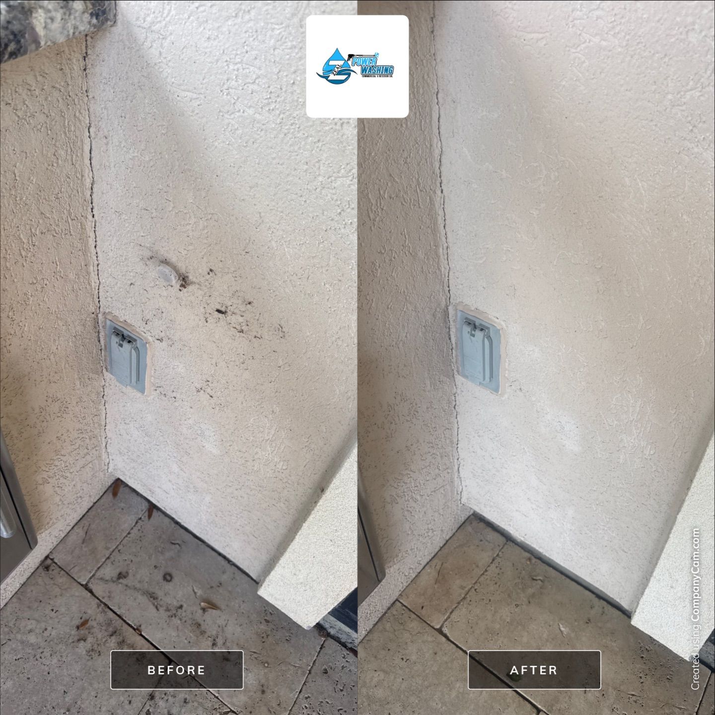 Friendswood House Wash and Travertine Pool Deck Cleaning by Zeal Power Washing