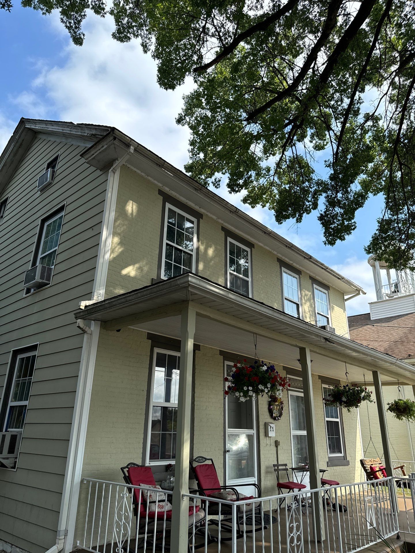 Textured Bronze Roof and Flat Membrane Installation in Hershey by Esh Builders