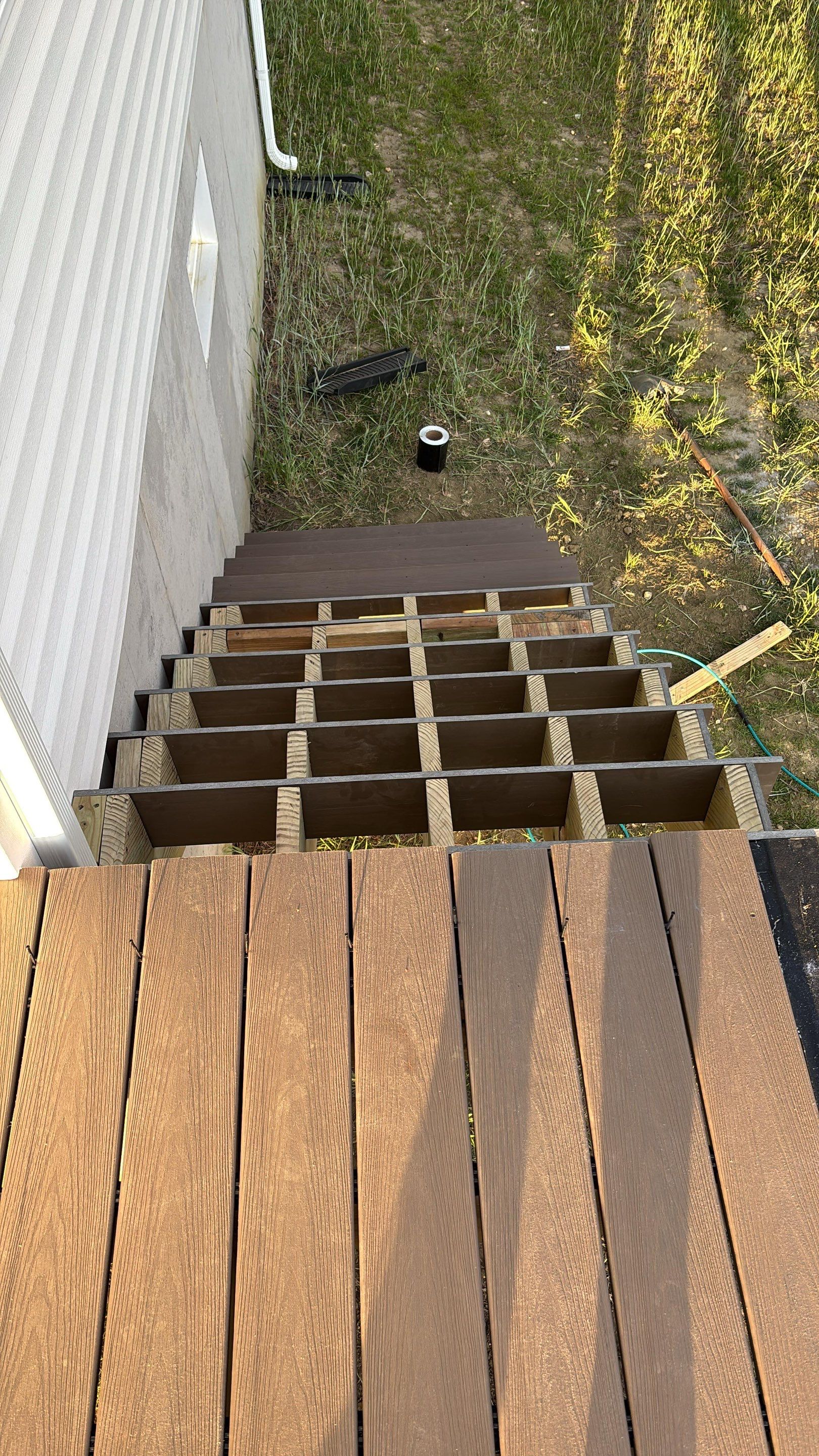 New deck + Manual Louvered Pergola by deck guardian