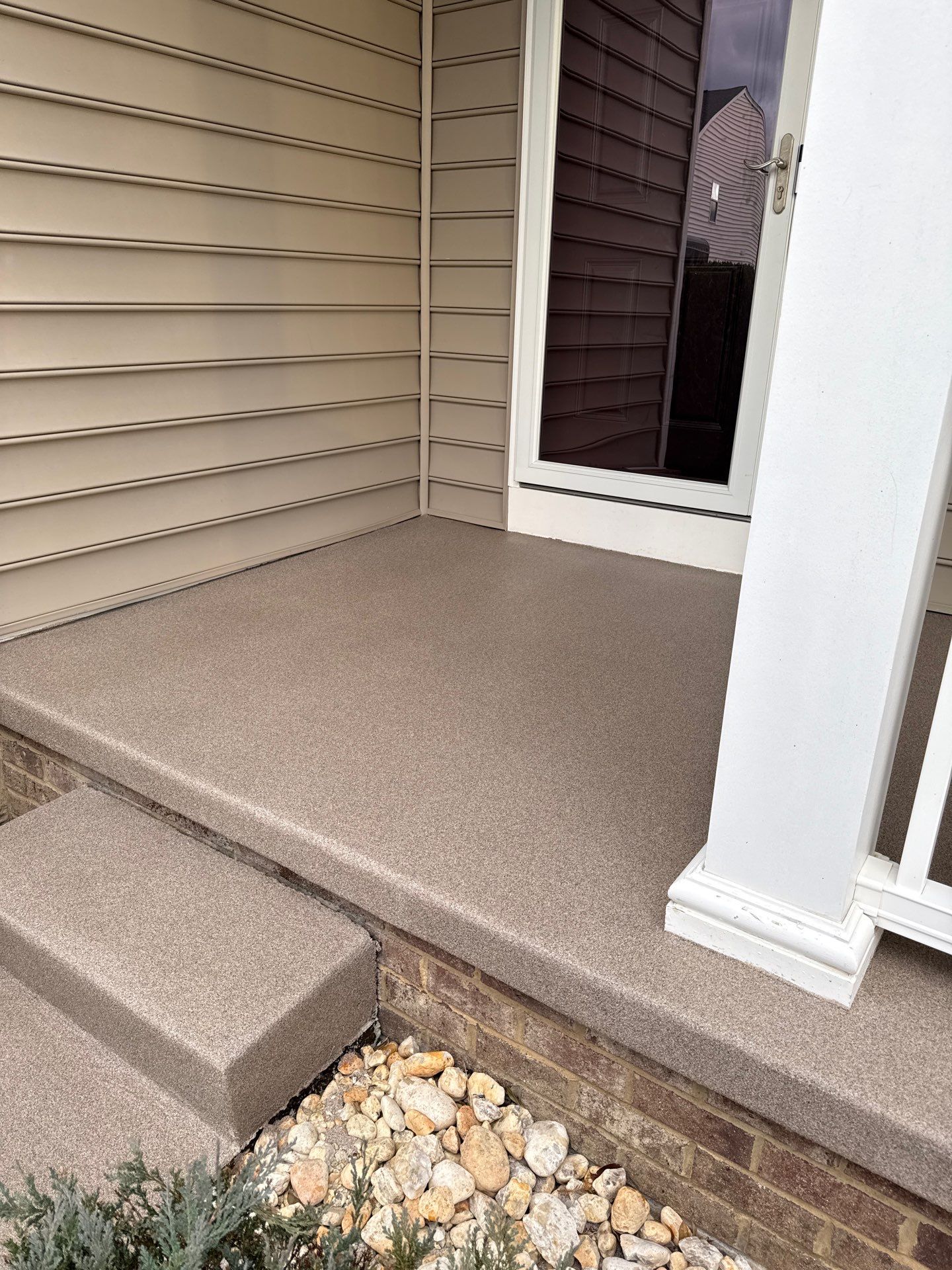Porch + Garage Project in Oakdale by Floors in a Day, Inc