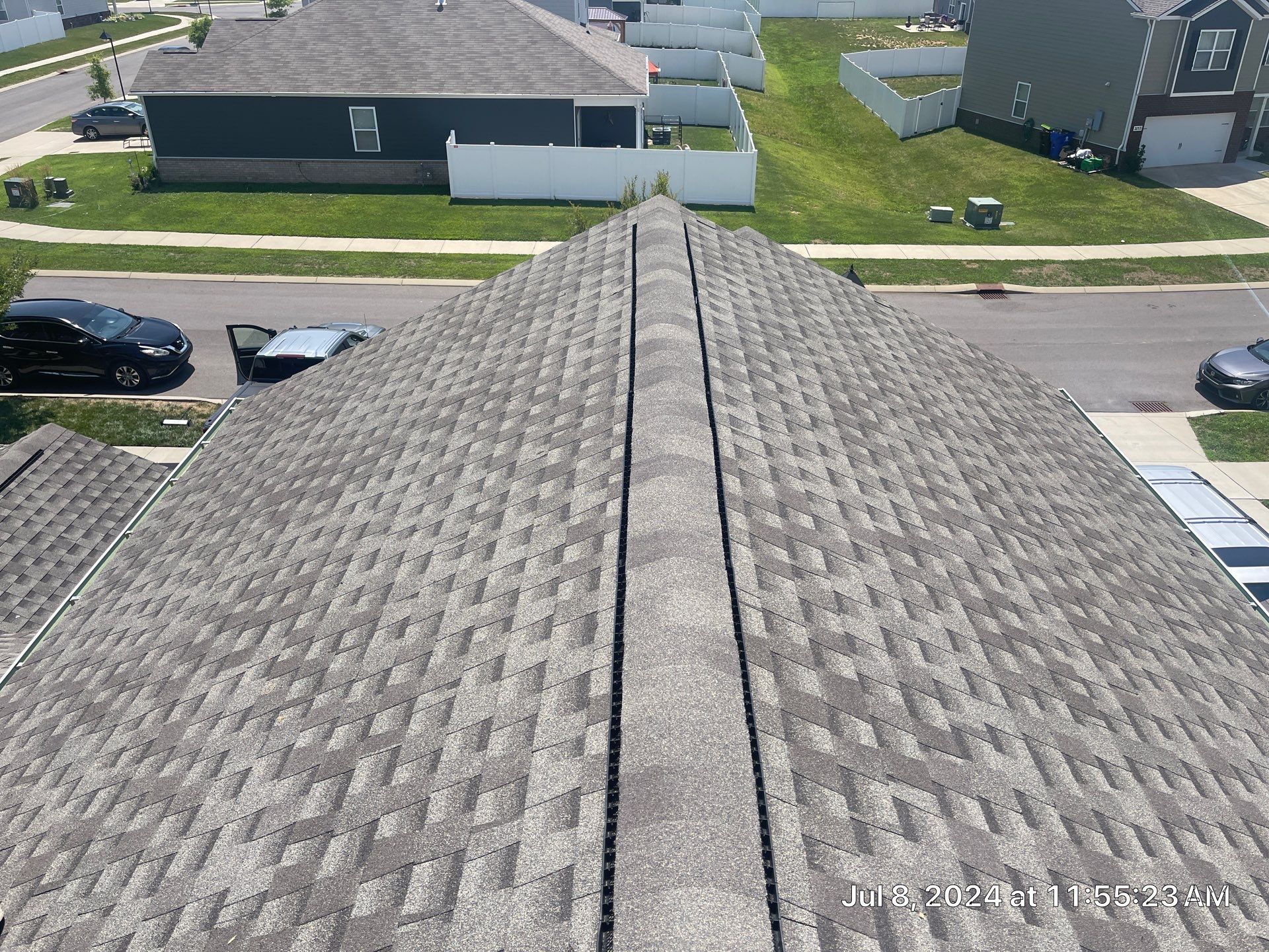 Residential Roofing Installation using Gaf Timberline HDZ Weathered Wood by Undersun Roofing 