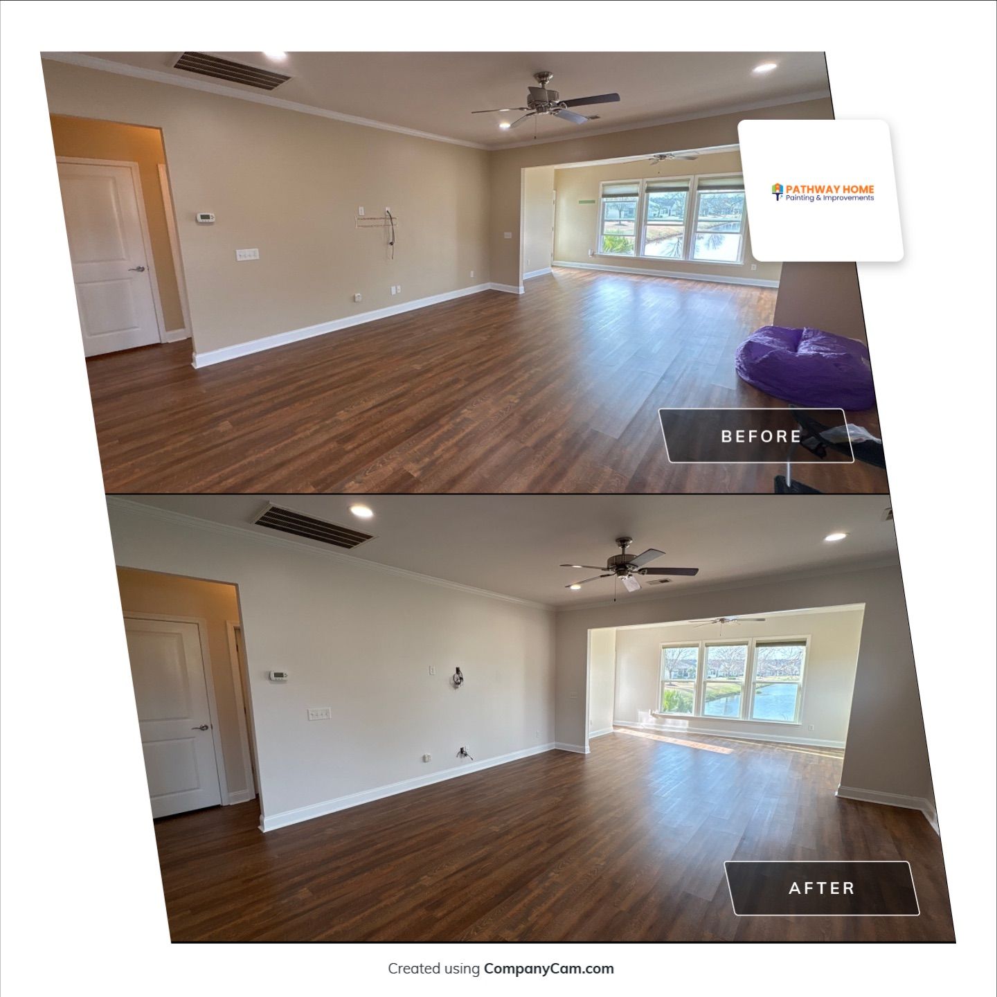 From Concern to Comfort: A Full Interior Transformation Done Right by Pathway Home Painting & Improvements