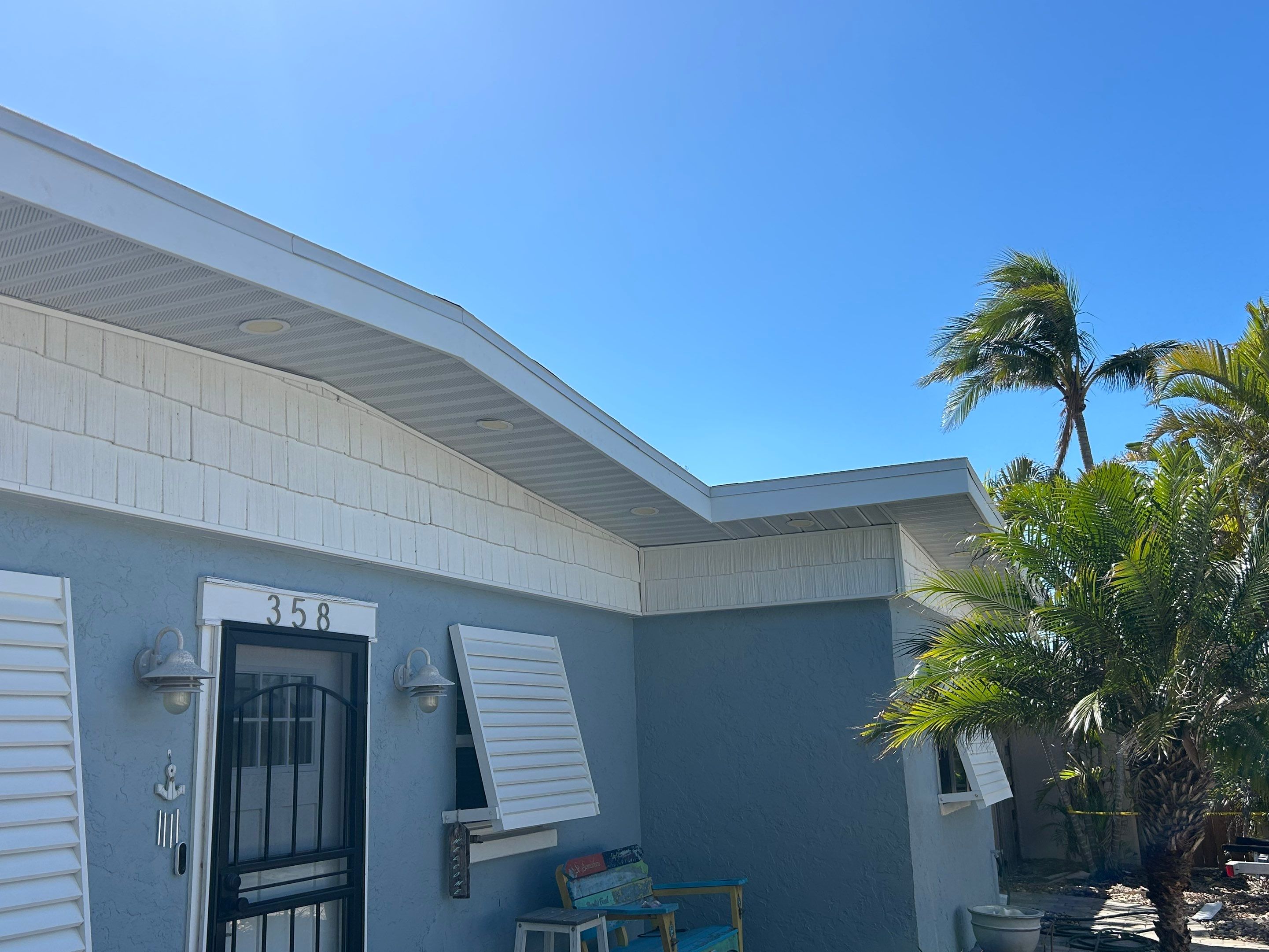 New Metal Soffit and Fascia in Siesta Key FL by Gutter Professors