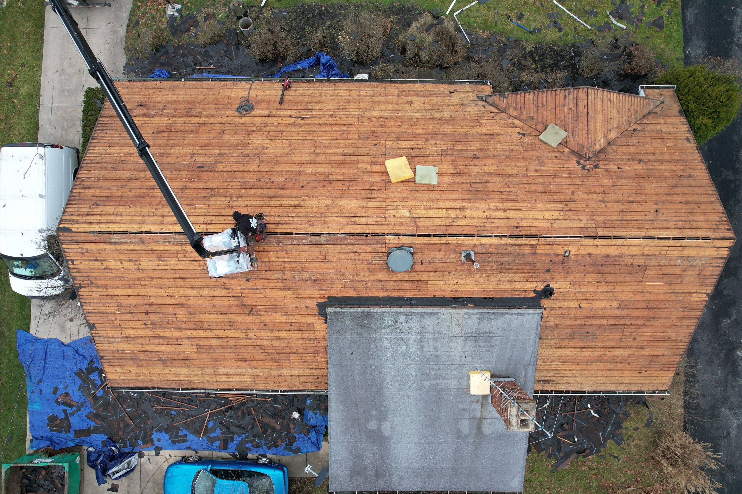 Storm Restoration in Beachwood OH - Roof Replacement using GAF HDZ Charcoal by Atlas Roofing & Restoration