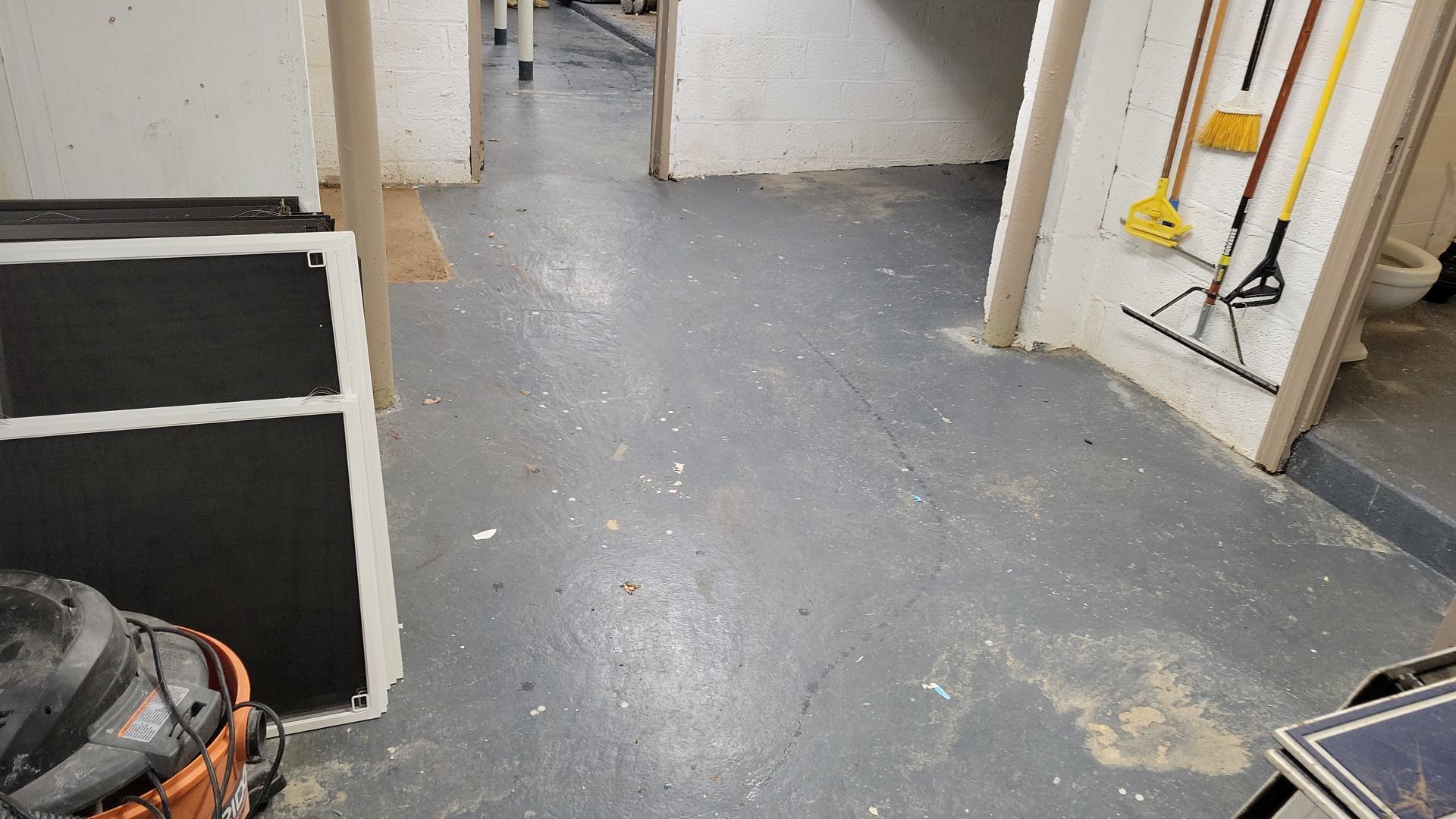 Laundry Room Floor Coating using Penntek- Silver Creek by Spectrum Painting, LLC