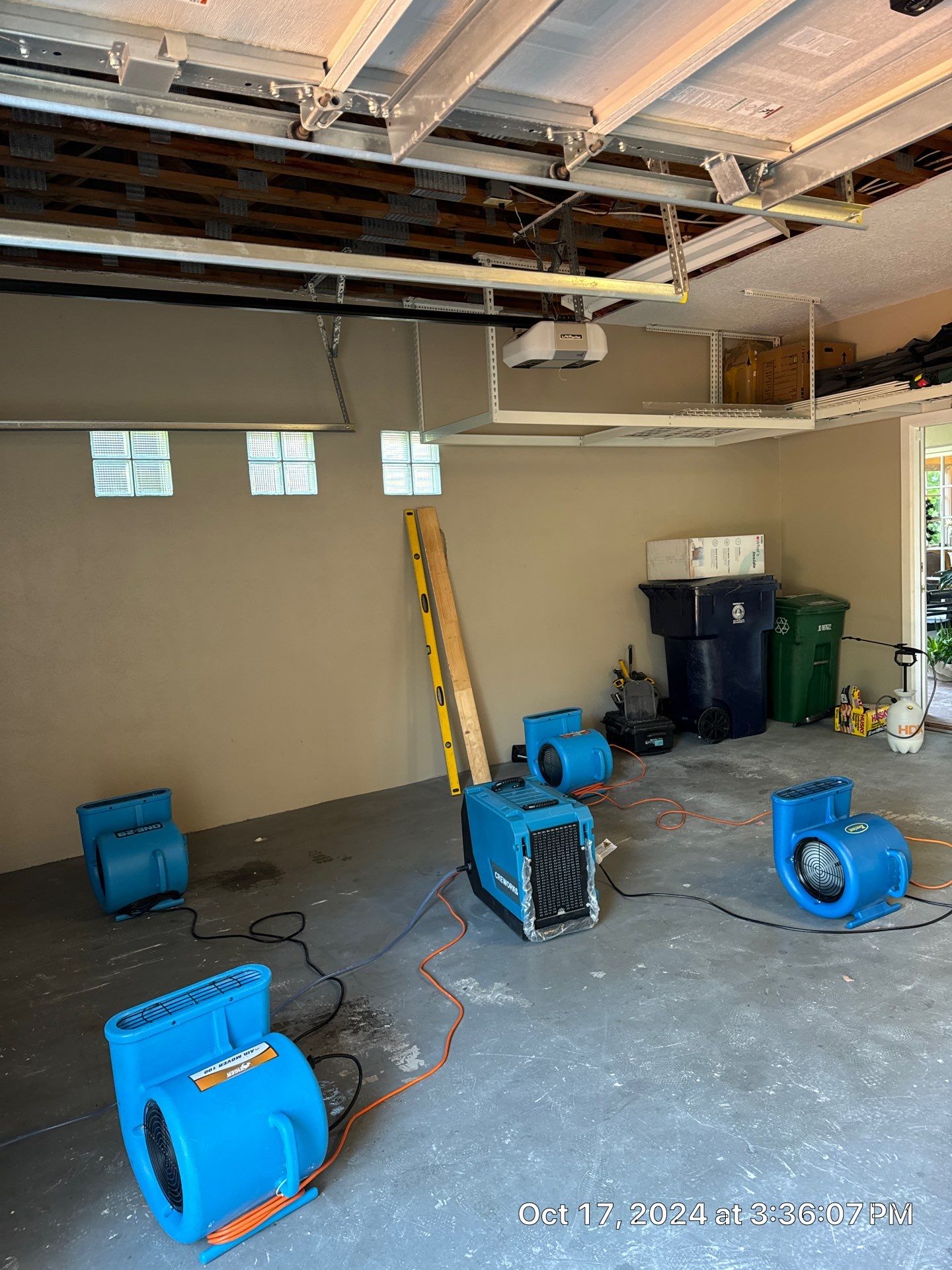 Water Damage using Drying Equipment by SuperClean 