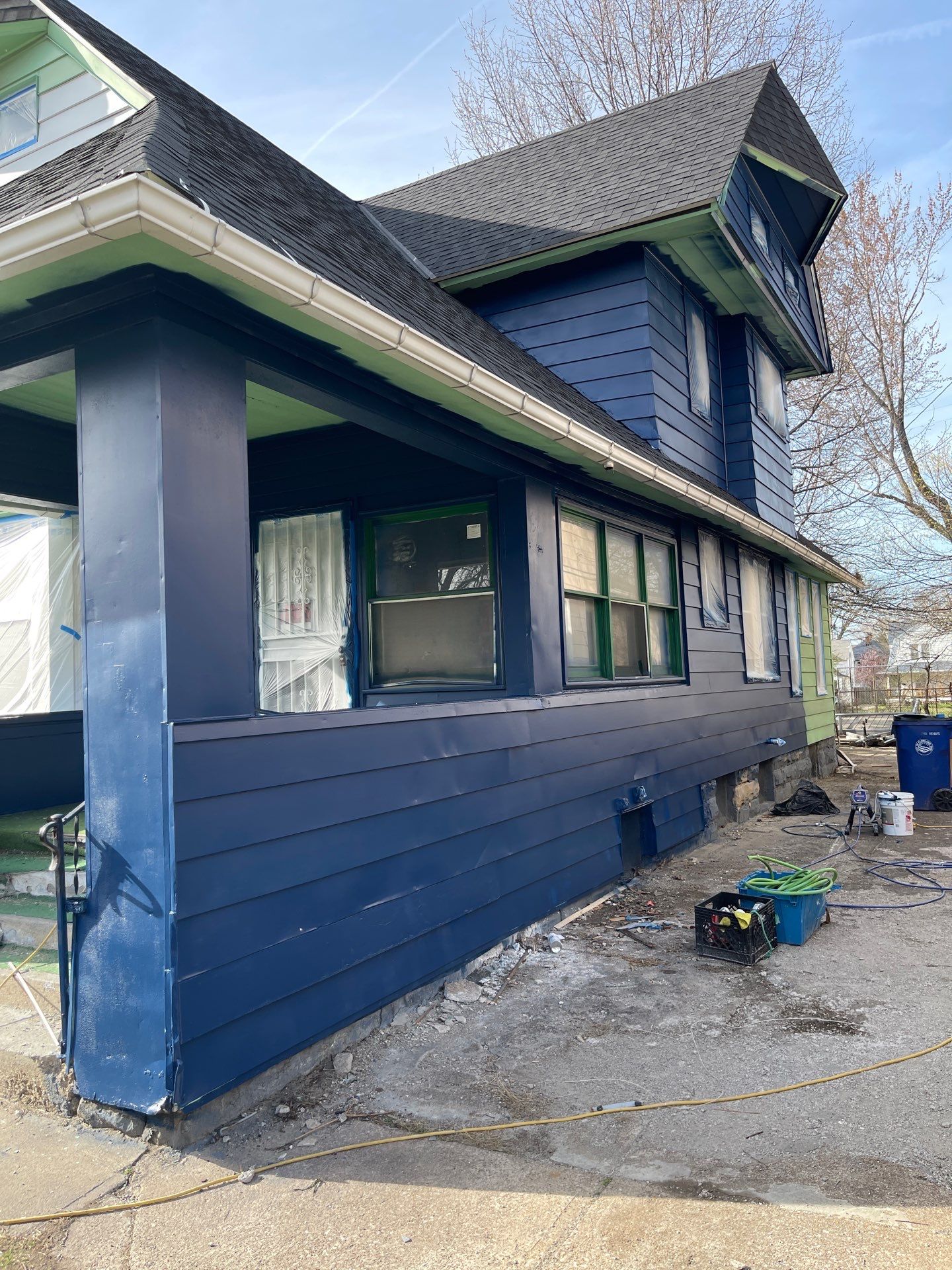 Exterior Painting using Benjamin Moore Element Guard by Callaway Contracting LLC