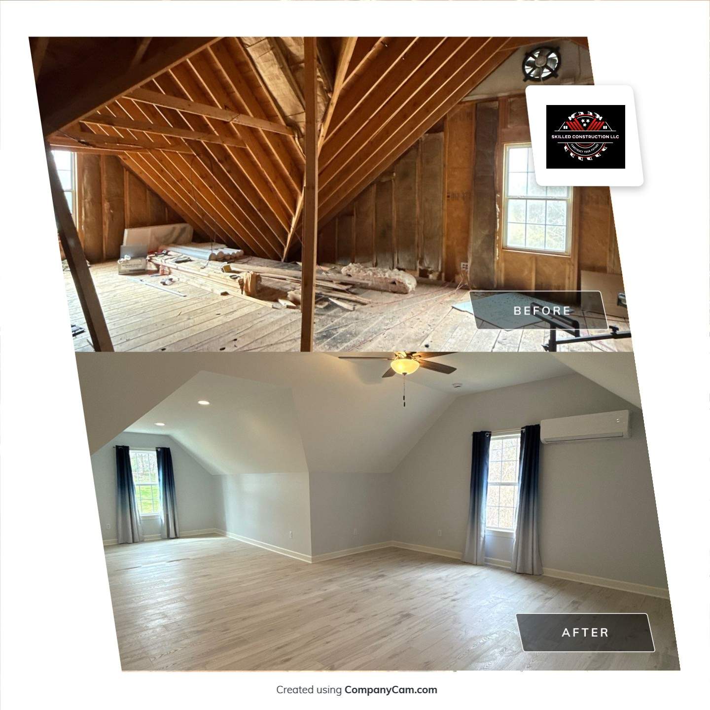 Attic Conversion by Skilled Construction LLC