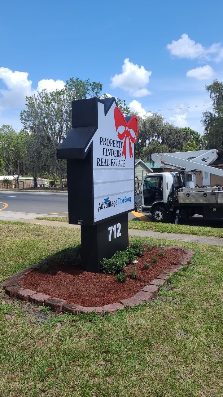 Monument Sign for Property Finders by SignCrafters