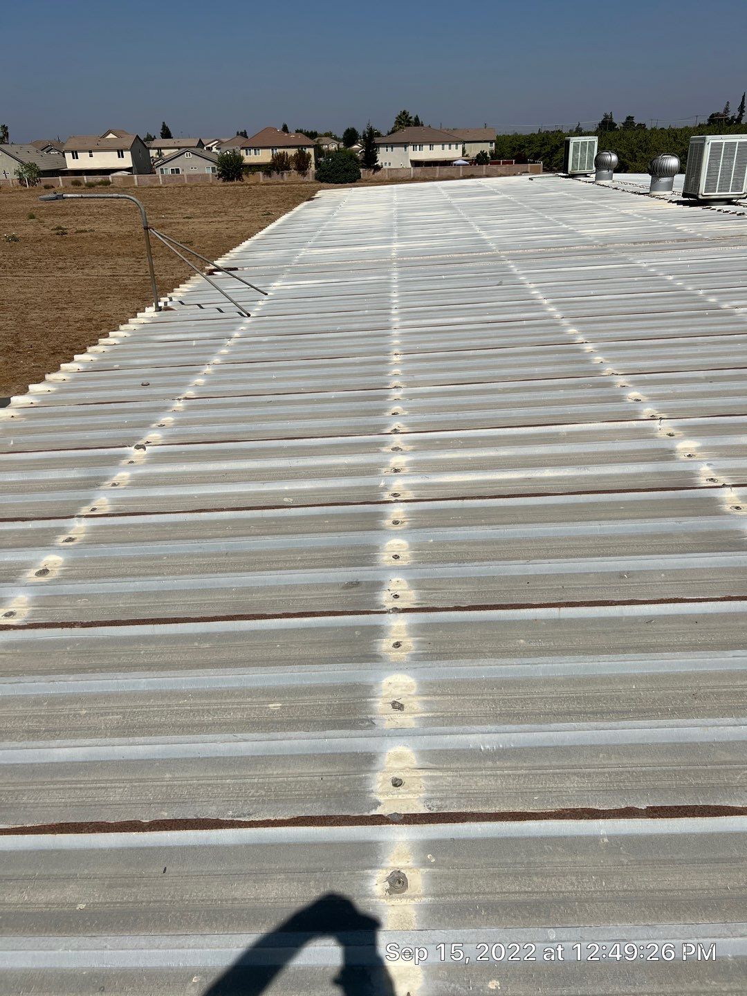 MR Roofing system using Conklin Benchmark/PUMA XL fabric and coating by Straight Edge Roofing Inc