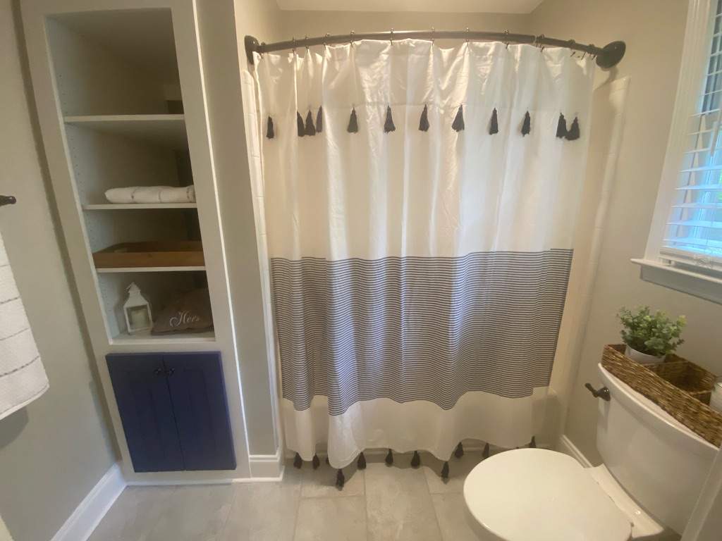 Russet Master Bath by Pillar and Pine