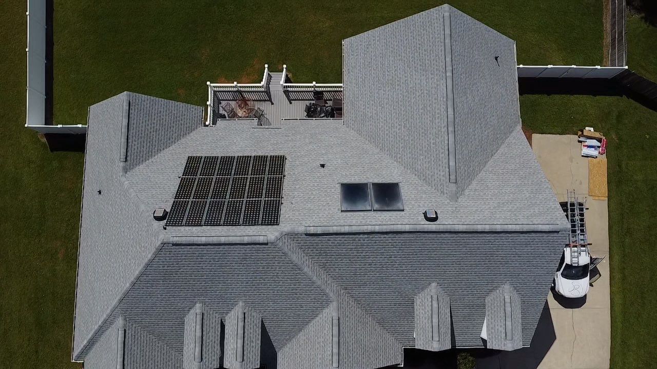 GAF HDZ Fox Hollow Grey by Skybird Roofing