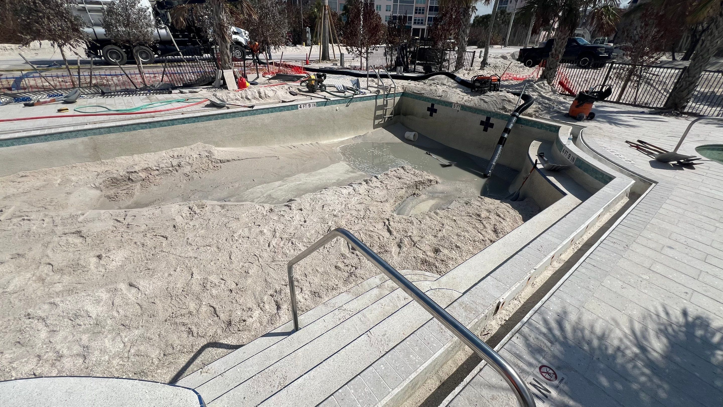 Beachside Community Club Pool Cleanout by APS Power & Water