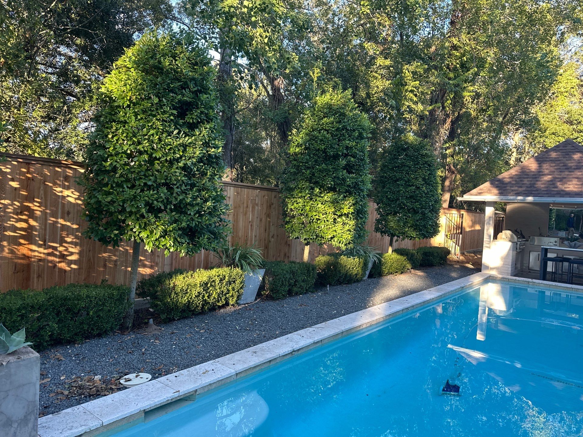 Fence Installation for Poolside Paradise by Tim's Fences