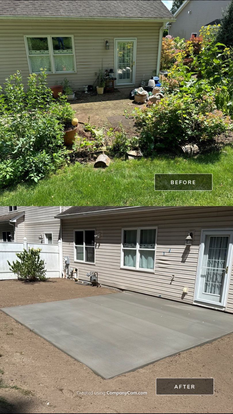 Broom Finished Patio  by NG Masonry & Construction LLC