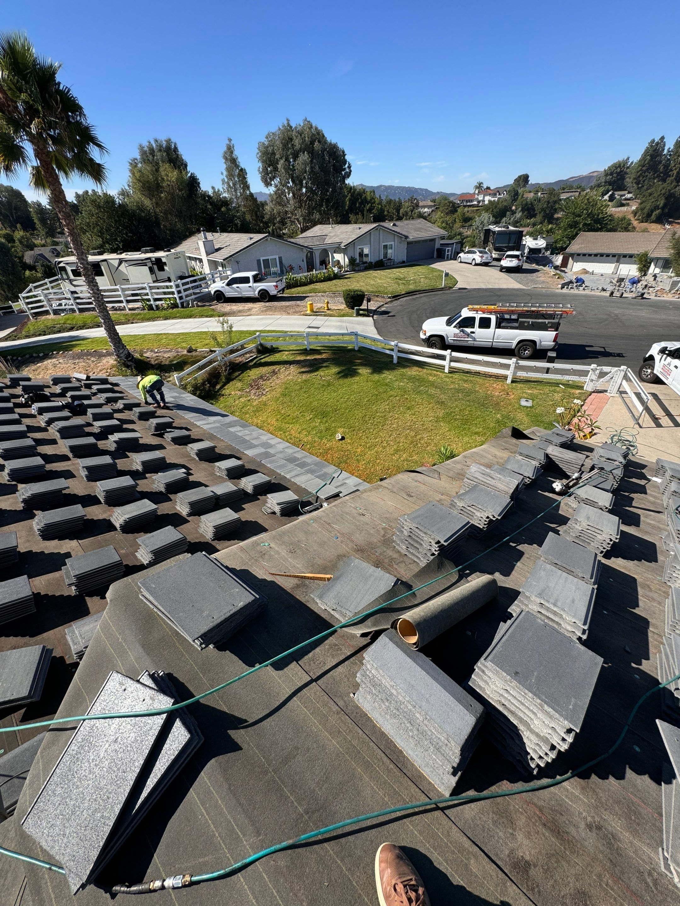 Complete Concrete Tile Roof Replacement and Decking Upgrade by Reliable Roofing San Diego Inc.