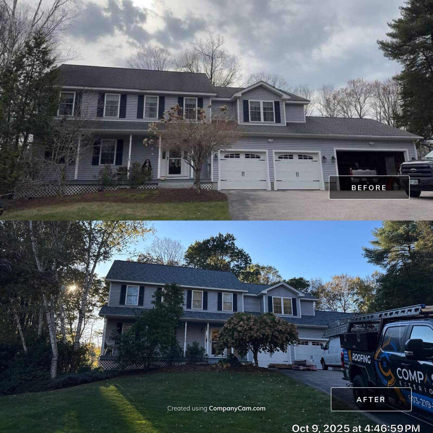 Roof Replacement in Goffstown, NH by Compass exteriors