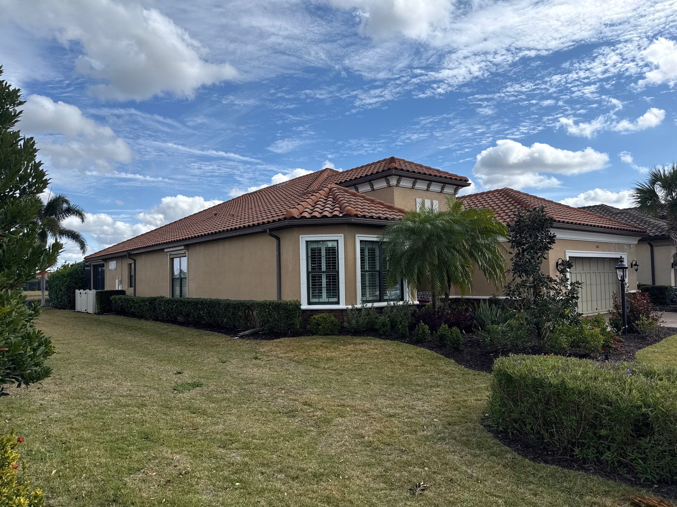 Barrel Tile Roof Cleaning in Esplanade Golf & Country Club – Lakewood Ranch, FL by Sunshine AquaWash