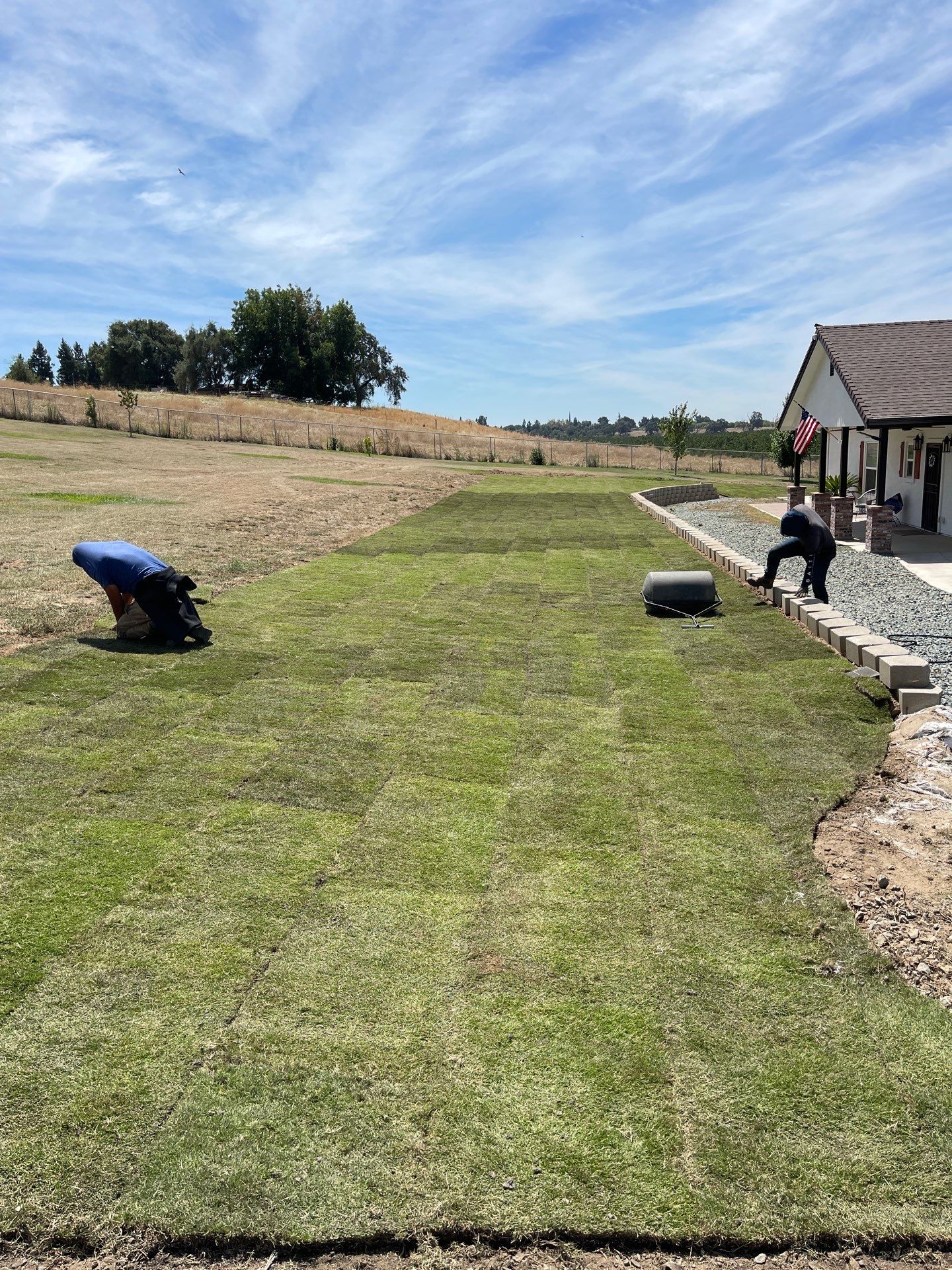 Project in Clements by A - G Sod Farms