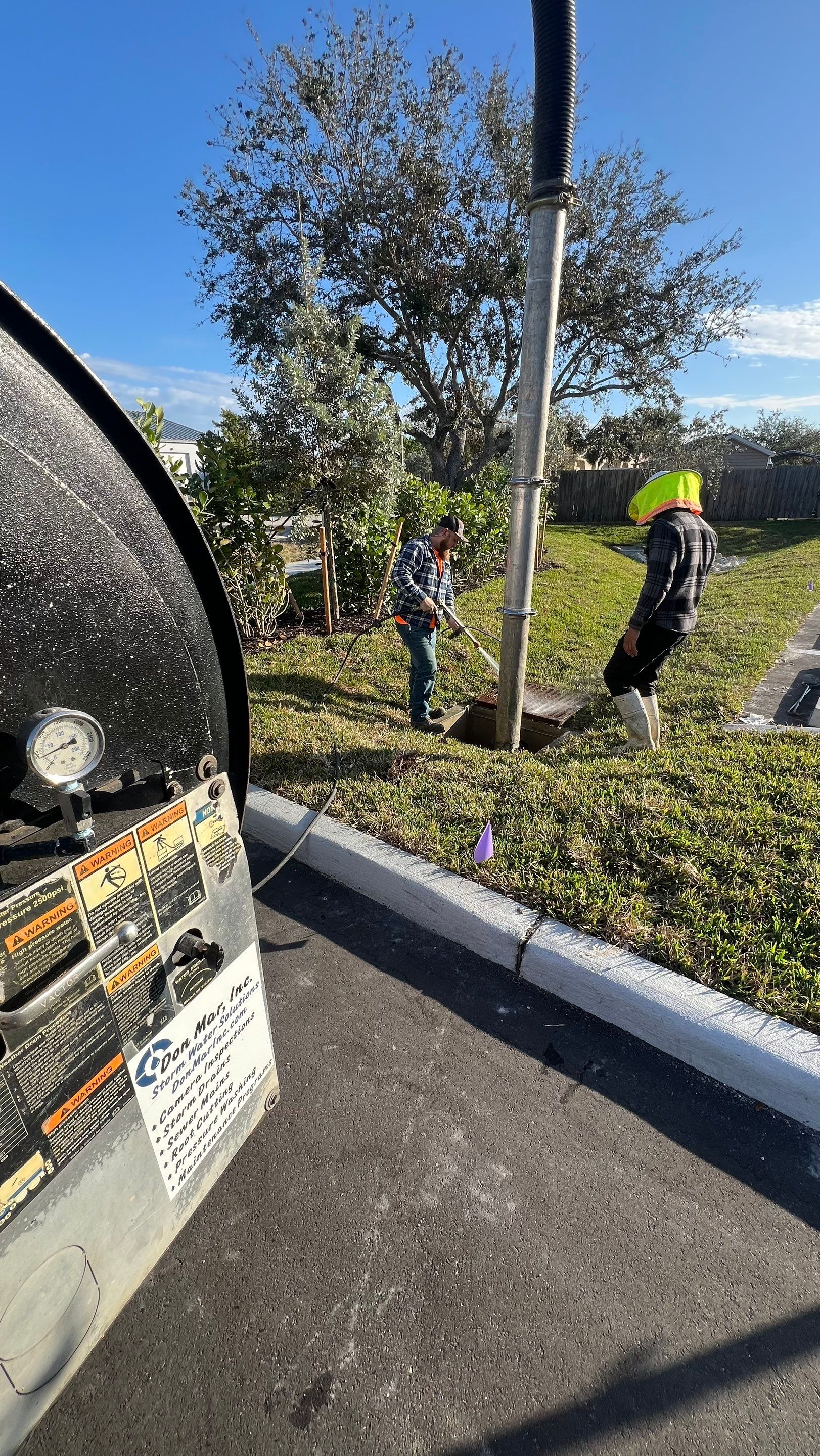 New Commercial Construction Stormwater System Cleaning by Don Mar, Inc. Storm Water Solutions