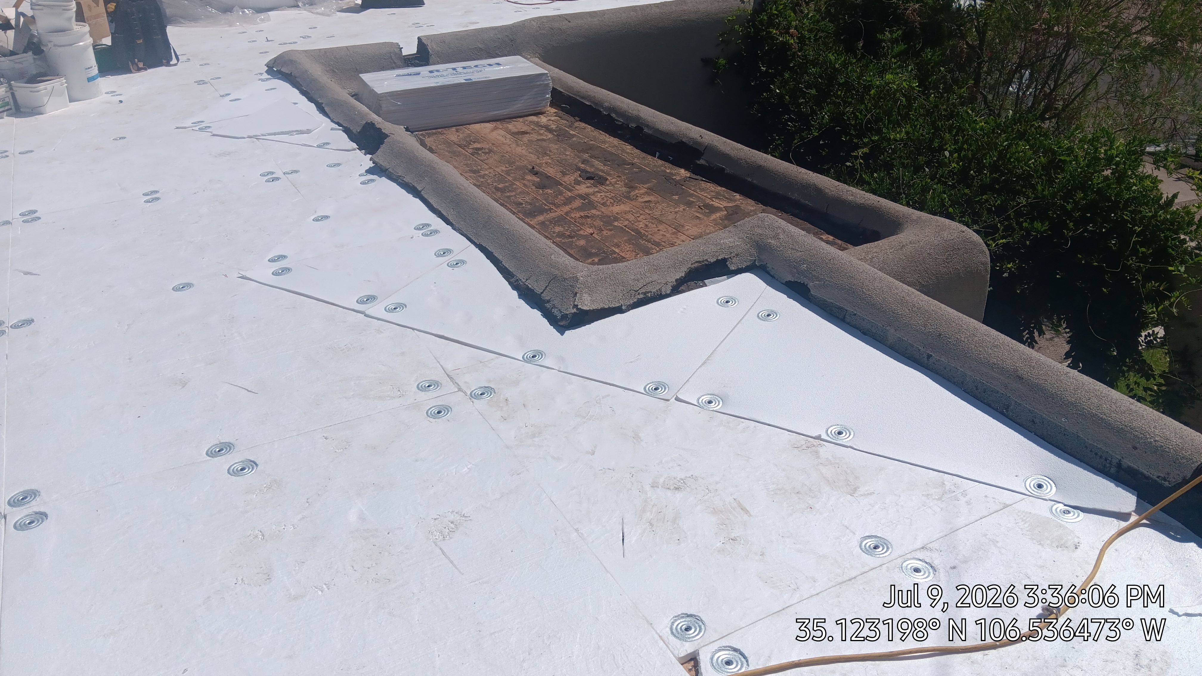 Albuquerque Tar and gravel replaced with Slope and TPO Membrane System by Doyle Roof Masters Inc