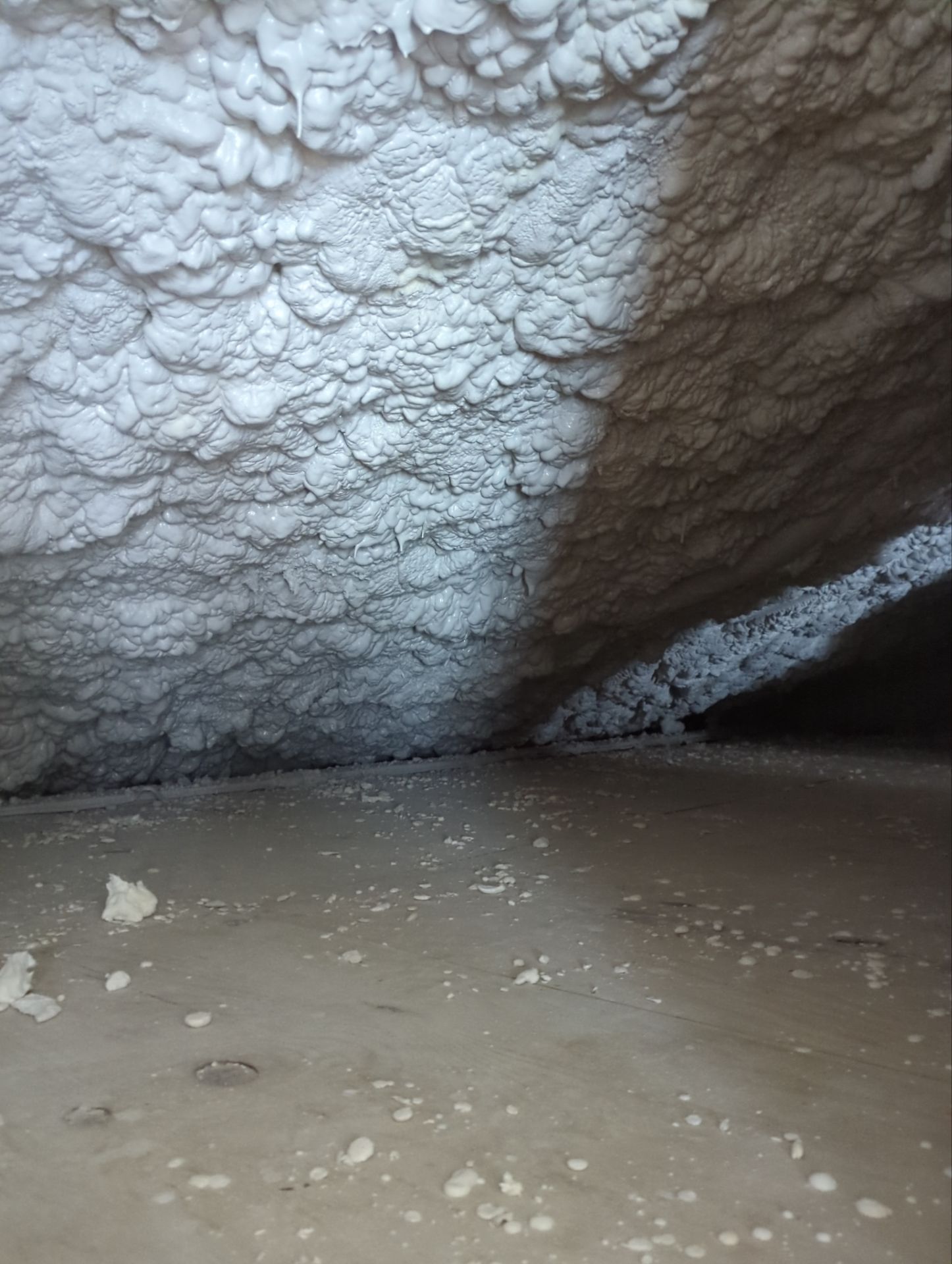 Basement Exterior Walls using Closed Cell Spray Foam by NYS Foam & Energy