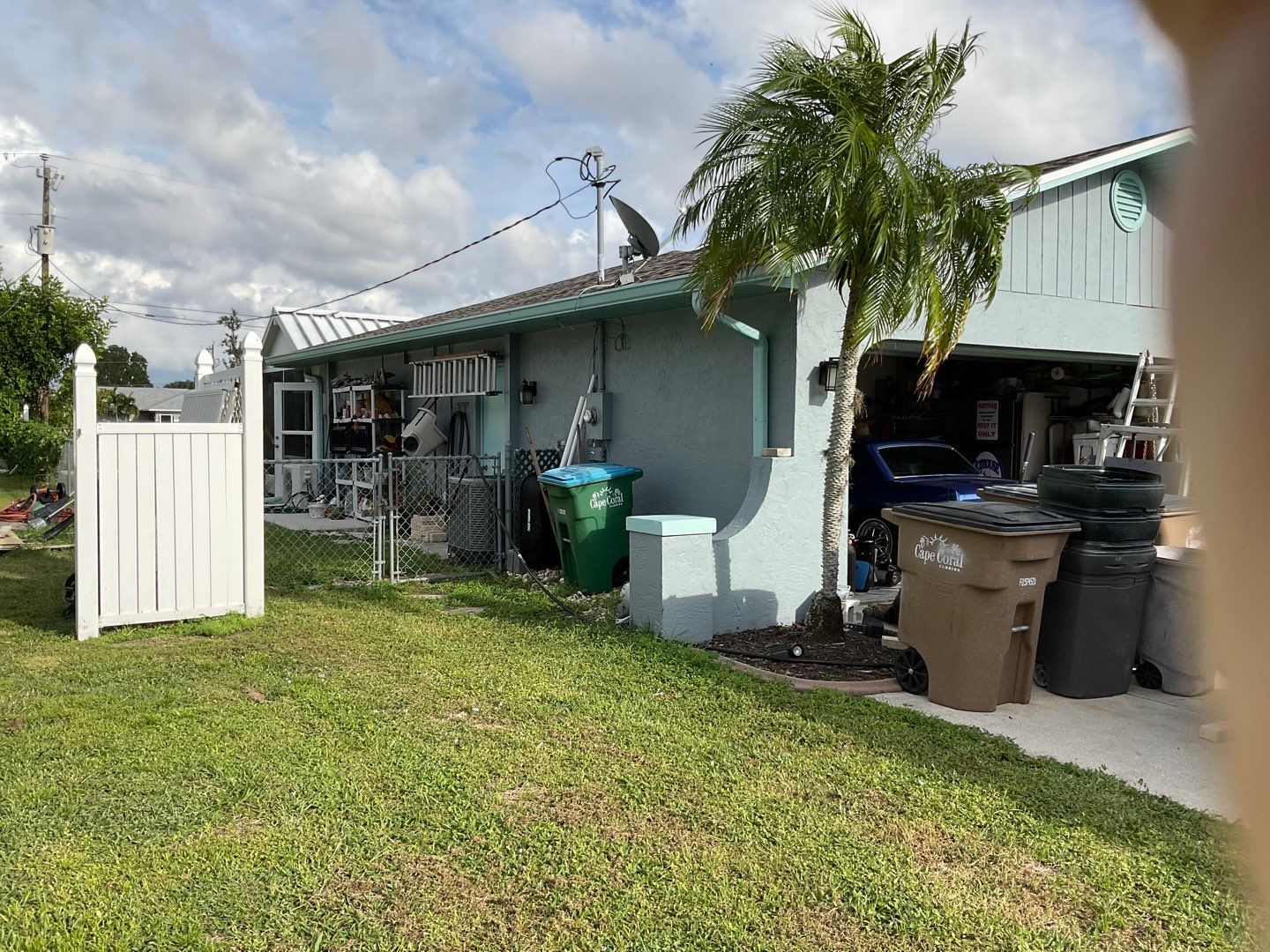 Soffit and Fascia Installation using White Vinyl Soffit in Cape Coral FL by Gutter Professors