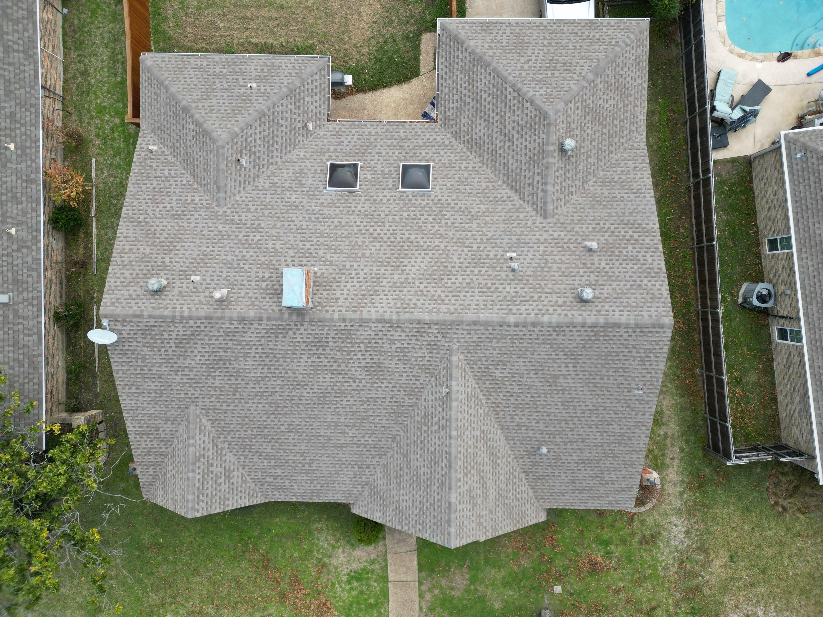 Residential Roofing Installation using IKO Dynasty class 3 hail resistant shingles by Becker Roofing and Exteriors