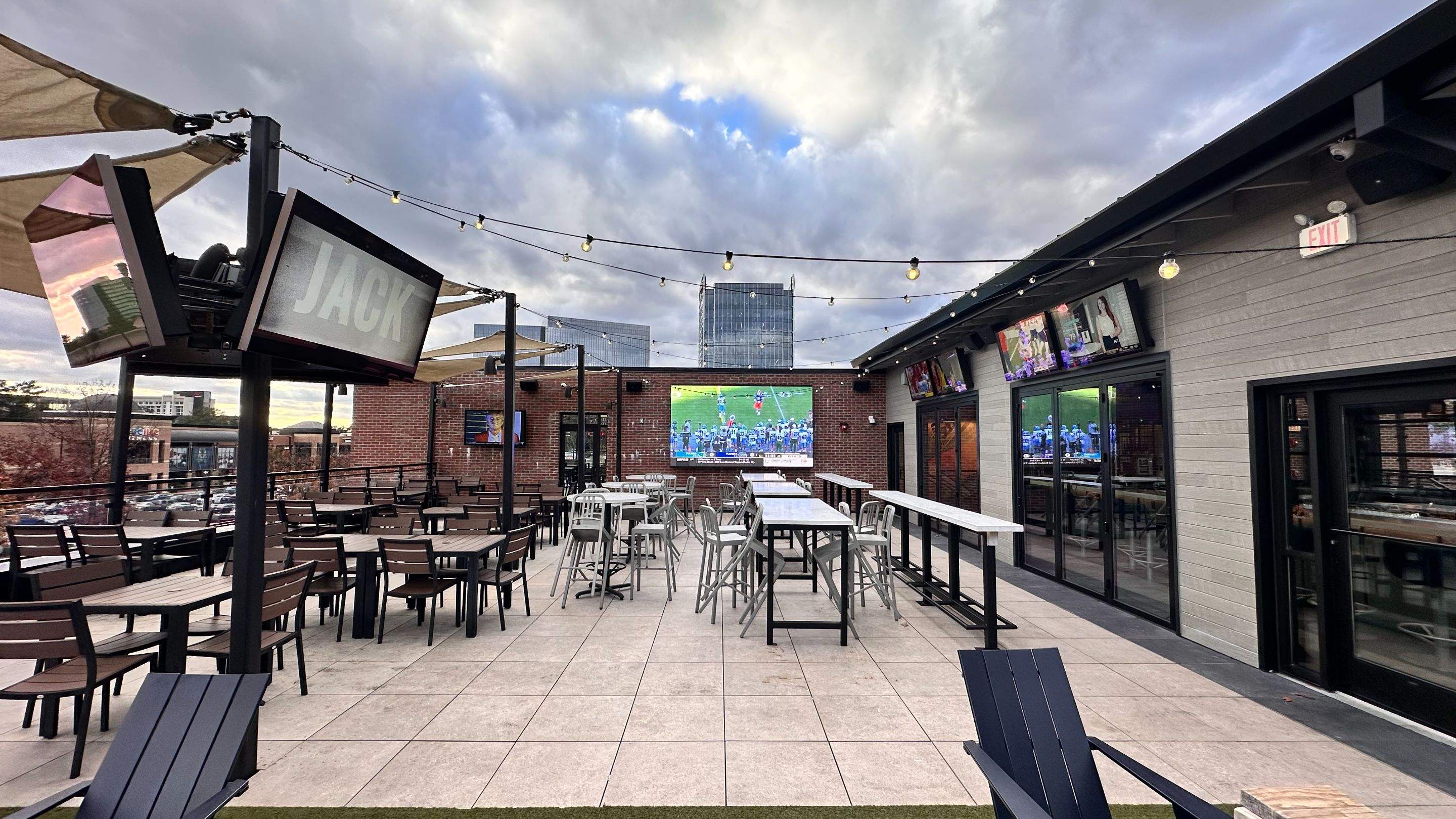 Rooftop patio AV install by AVSi