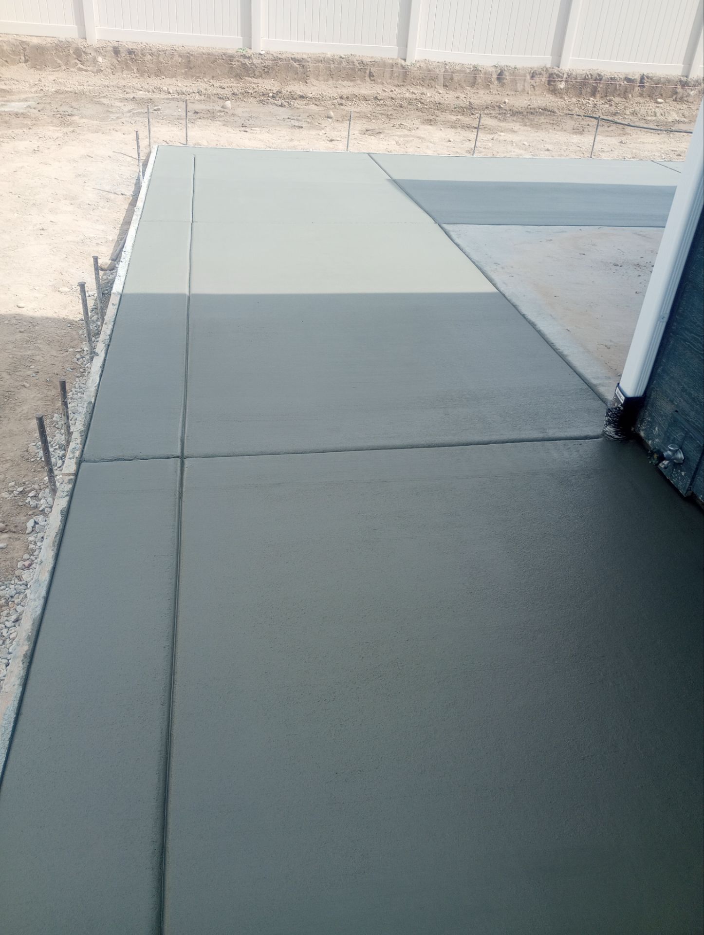 Back Patio Extension  by Meridian Concrete | Meridian Curbing & Landscape 