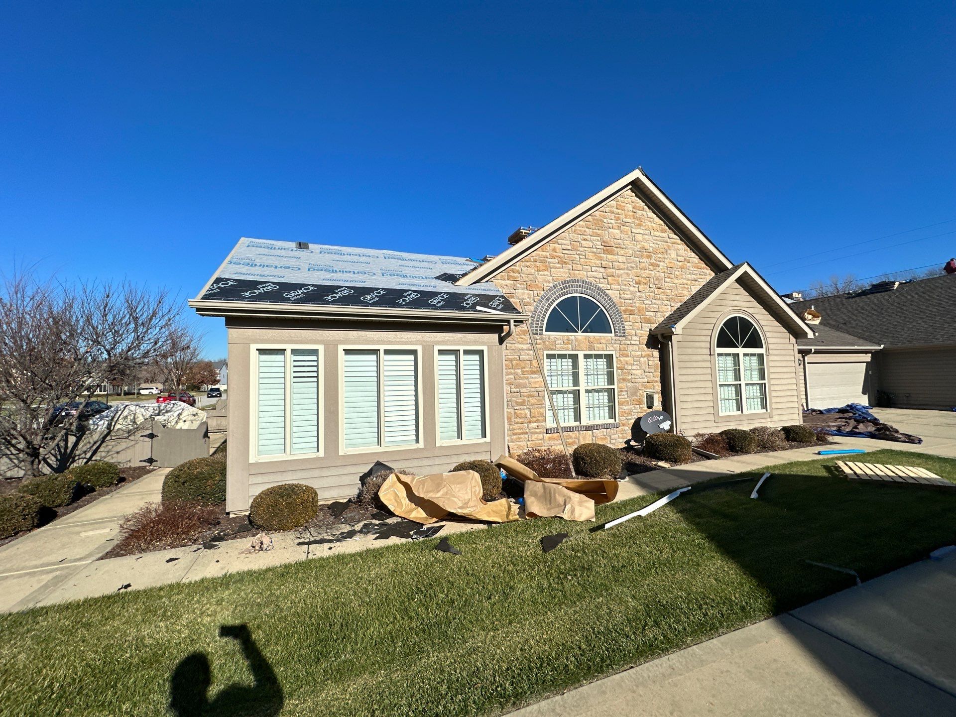 Installation of New Roof by H&F Exteriors