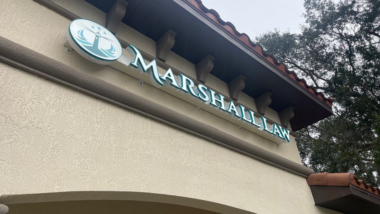 Channel Letters for Marshall Law by SignCrafters
