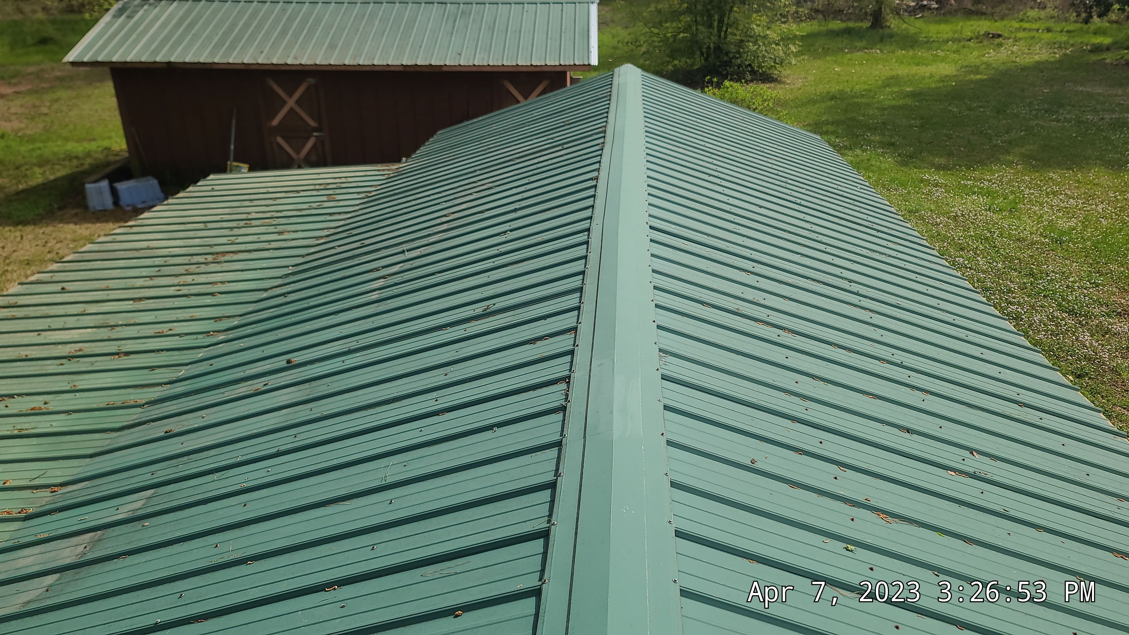 Residential Roofing Installation using 50 mil PVC by Hostetler Roofing