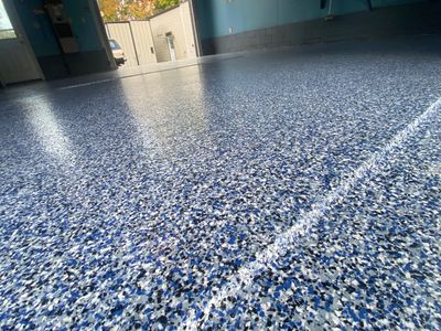 Garage Floor Project in Butler